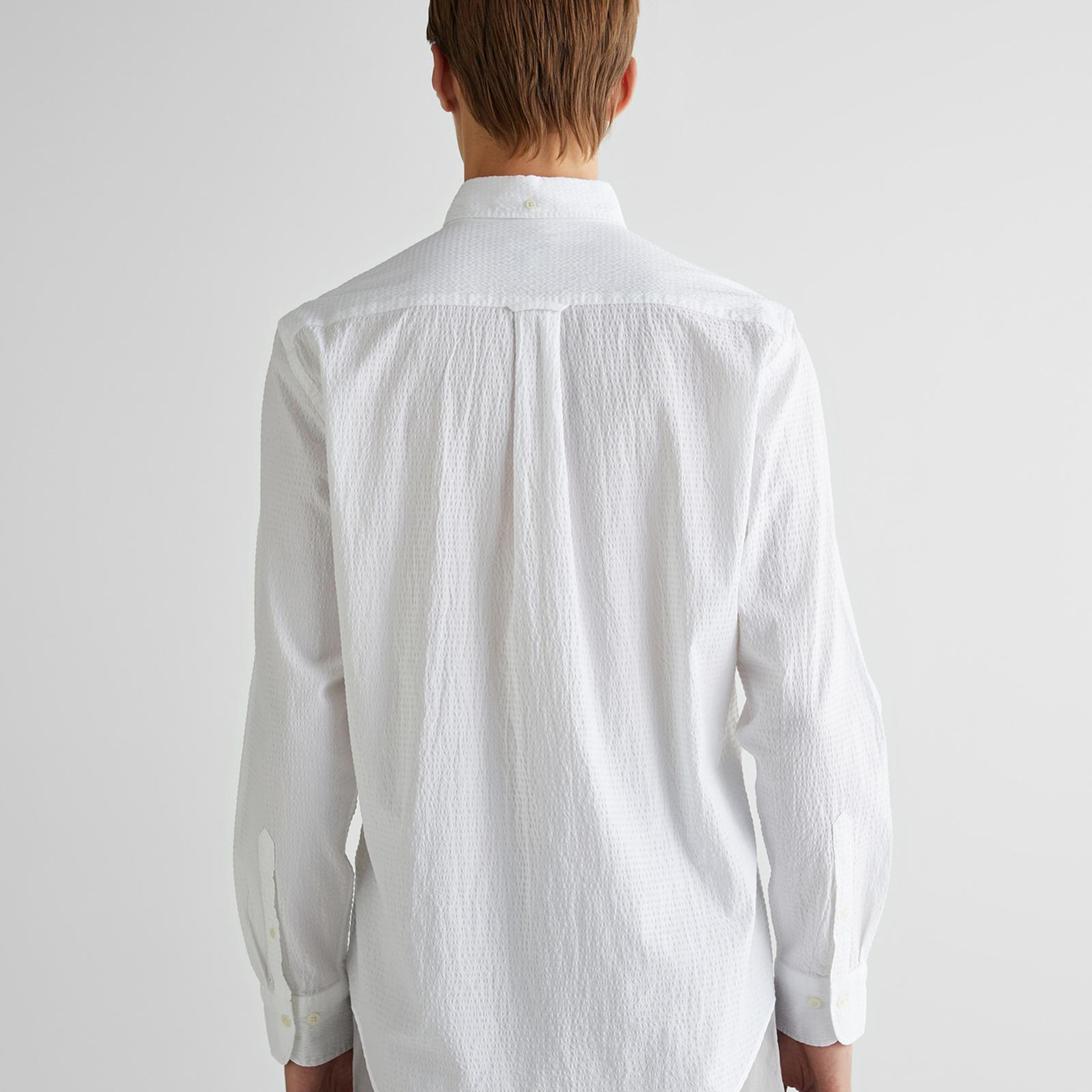 GANT Erkek Beyaz Regular Fit Düğmeli Yaka Gömlek