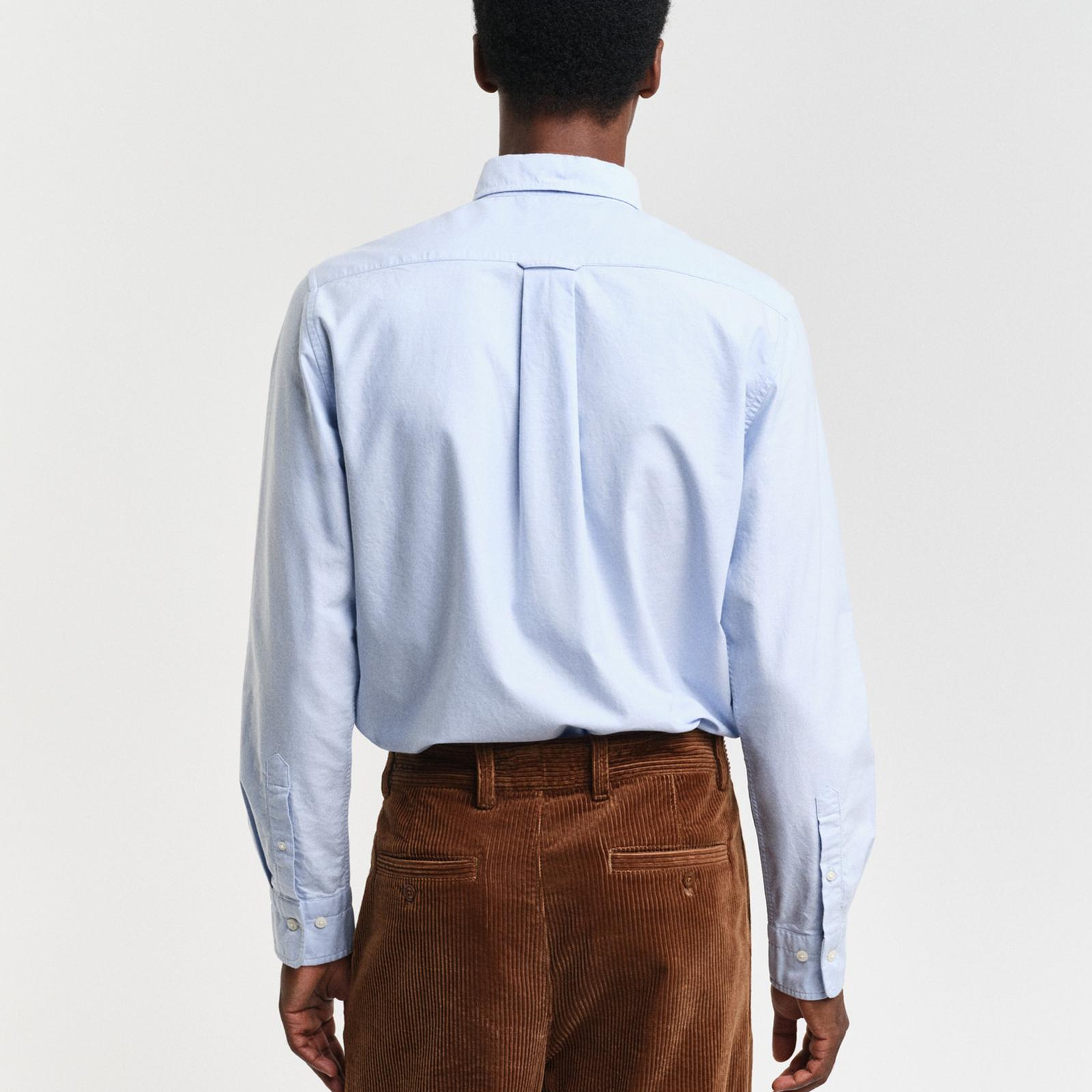 GANT Erkek Mavi Regular Fit Logolu Gömlek