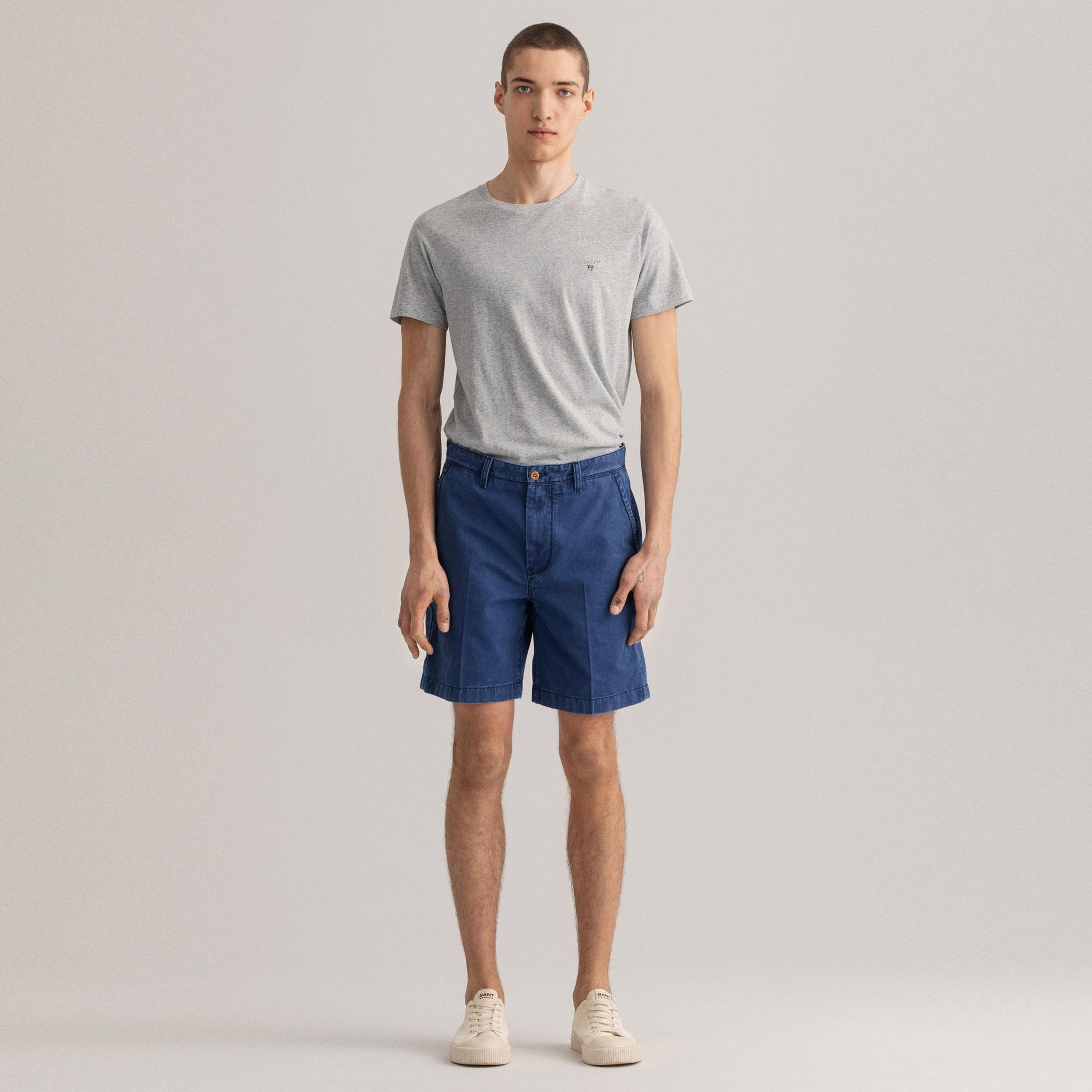 Gant Erkek Lacivert Regular Fit Şort