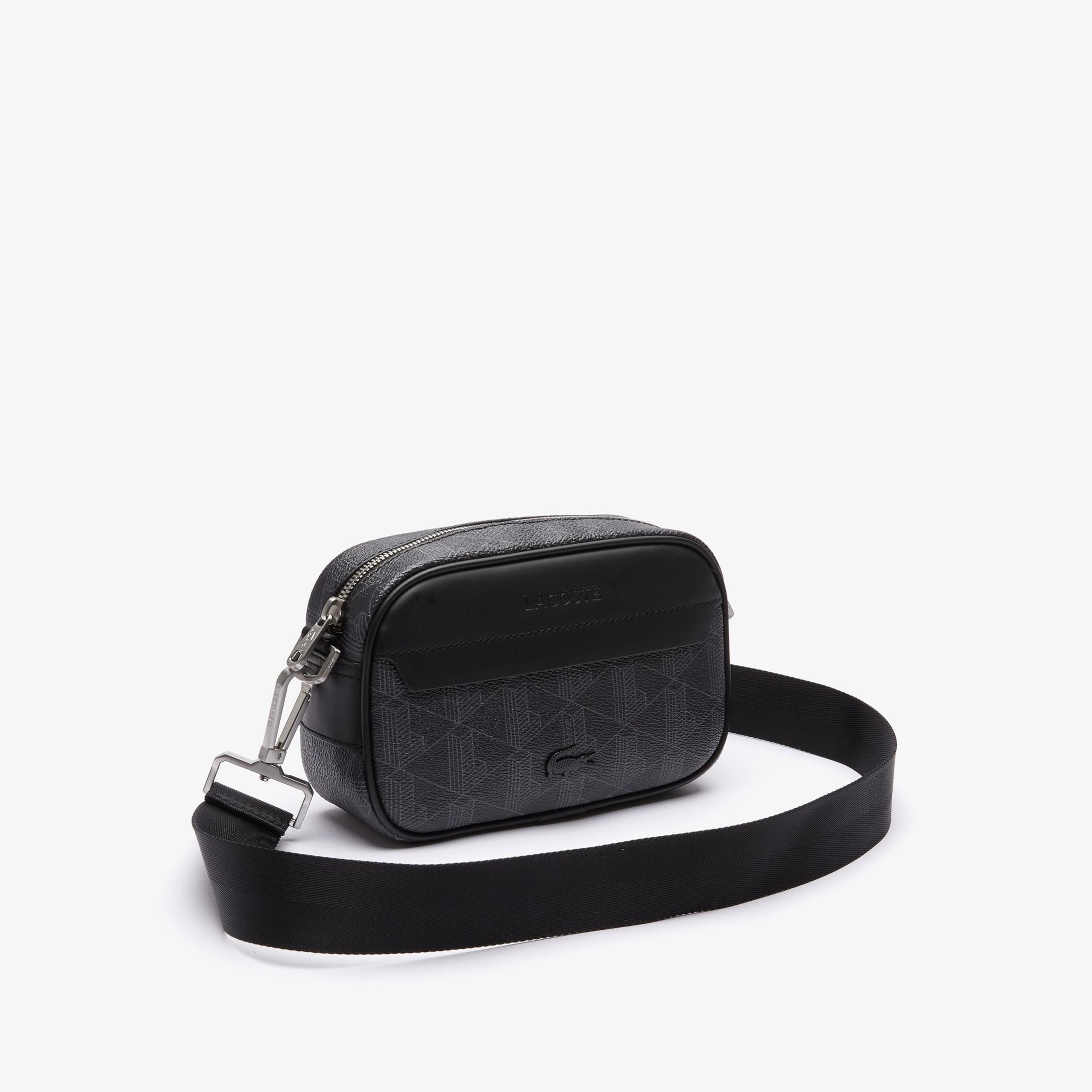 Lacoste The Blend Erkek Monogram Siyah Postacı Çantası