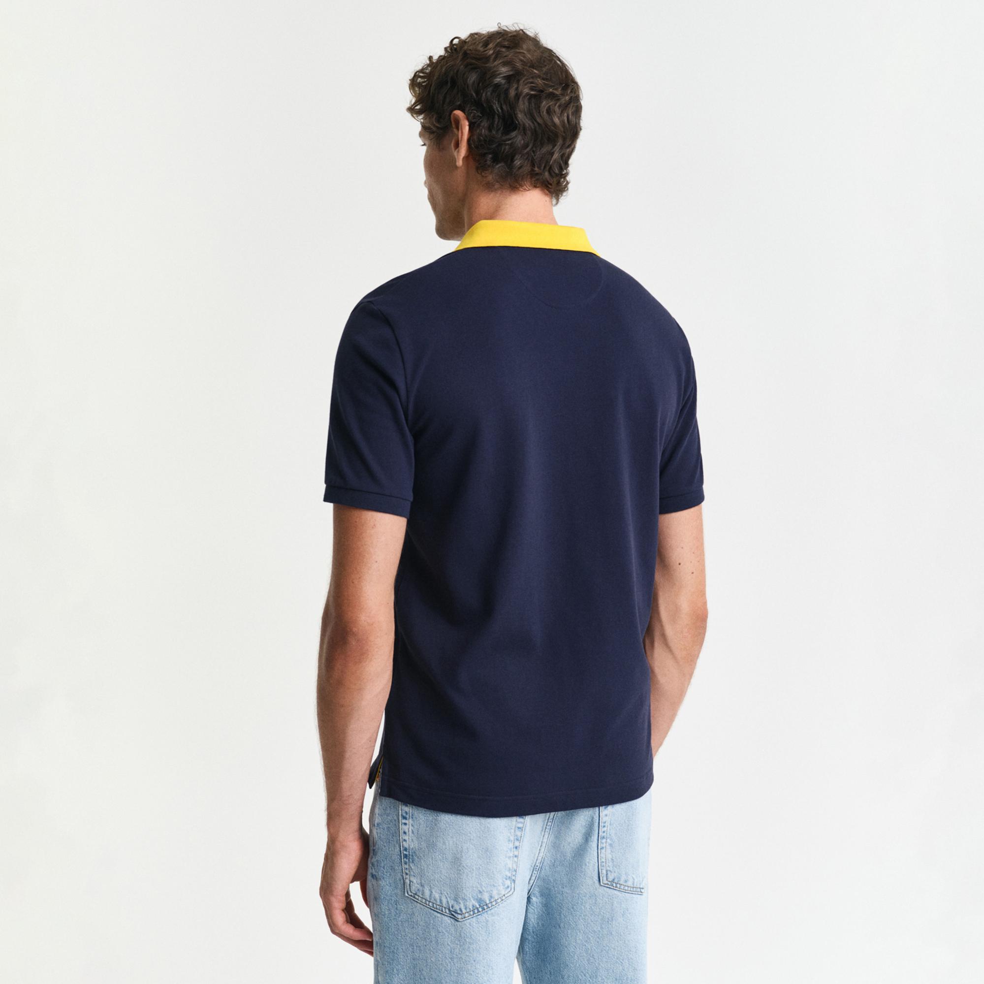 GANT Erkek Lacivert Regular Fit Polo
