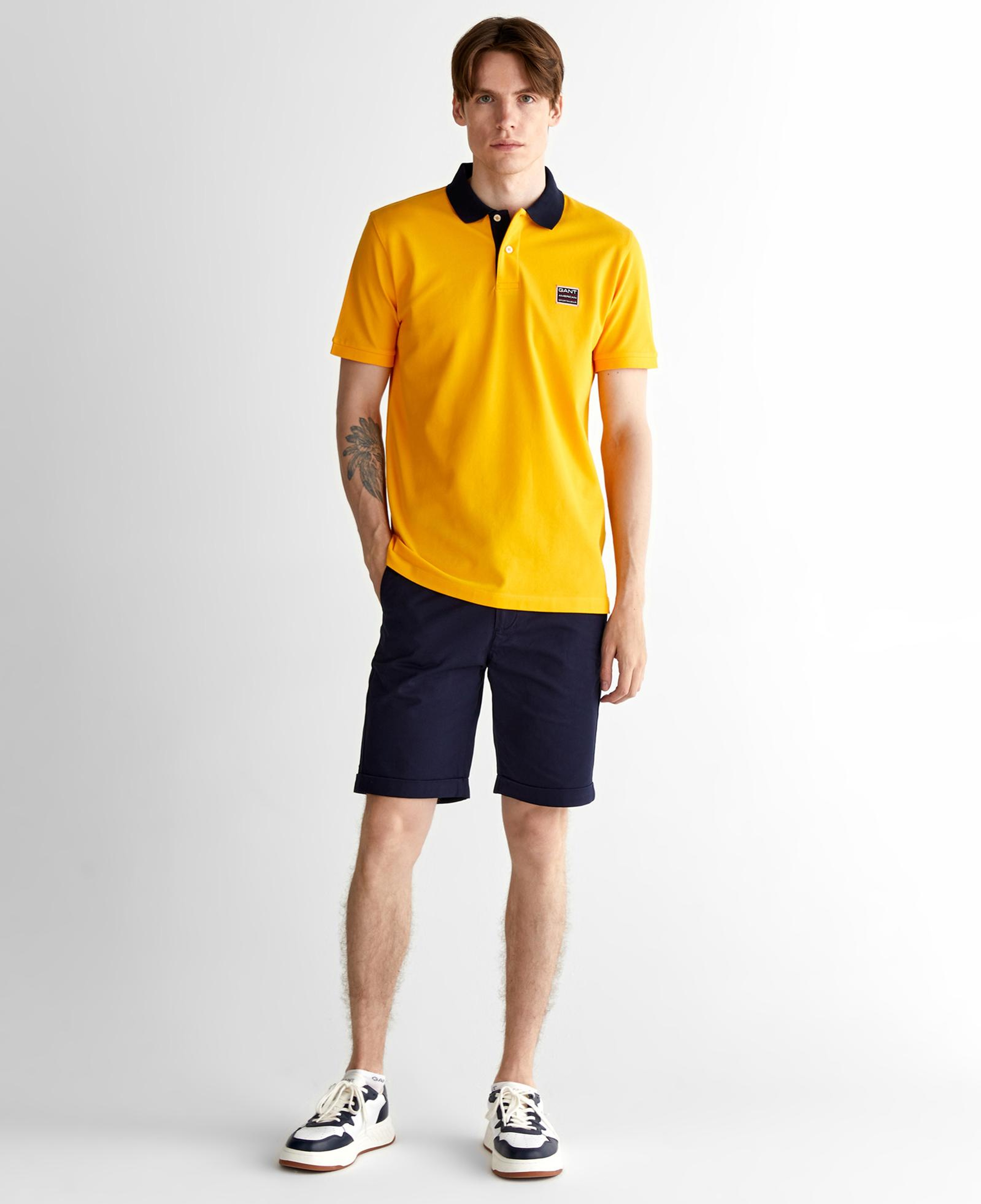 GANT Erkek Sarı Regular Fit Polo