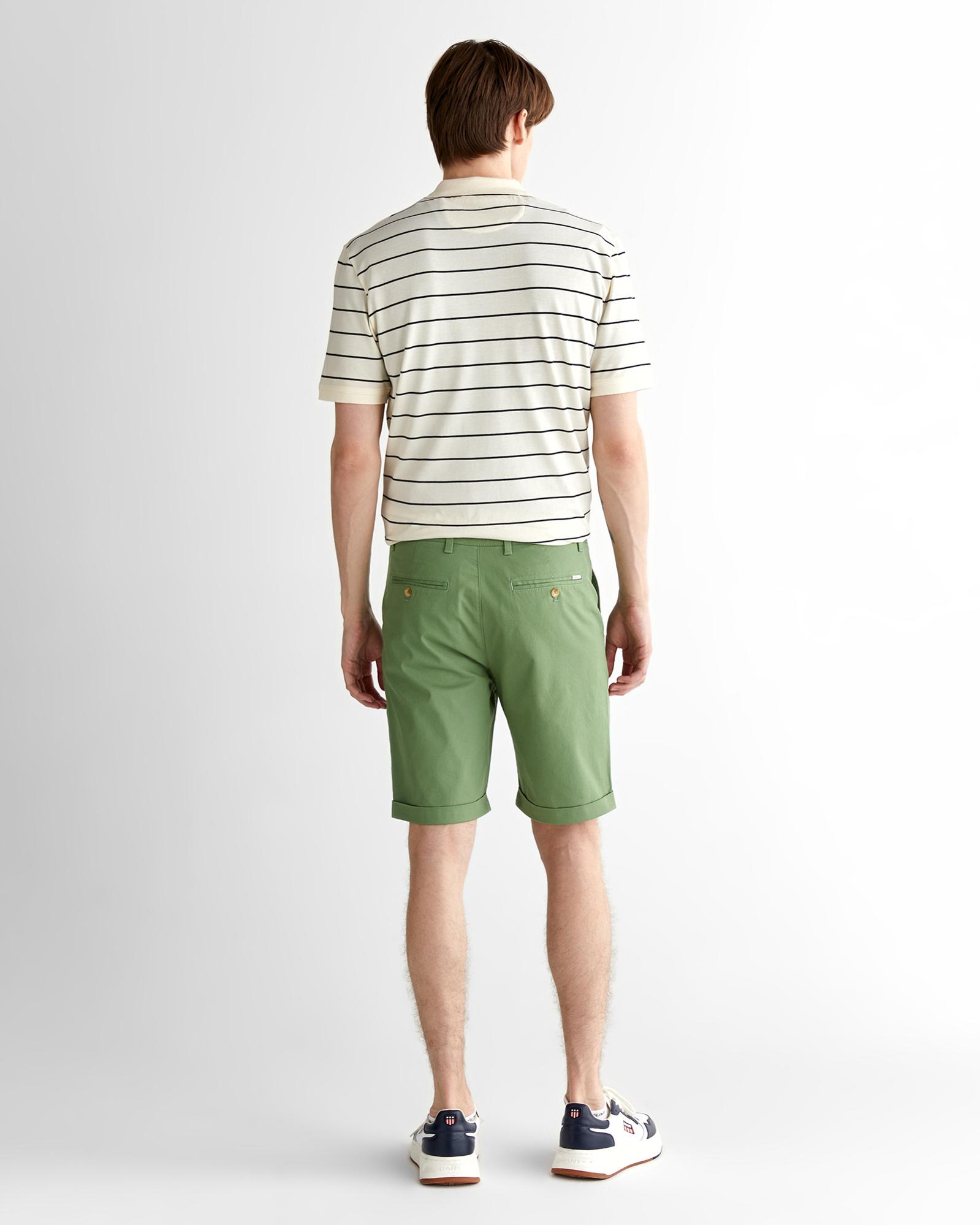 GANT Erkek Yeşil Slim Fit Şort