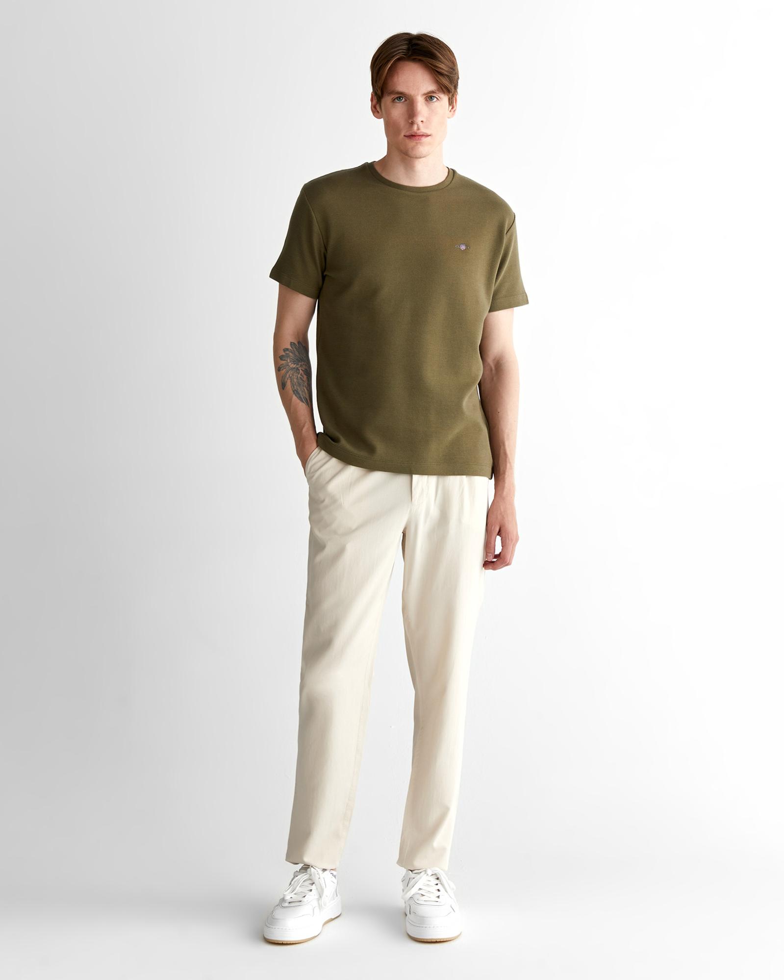 GANT Erkek Krem Jogger Fit Pantolon