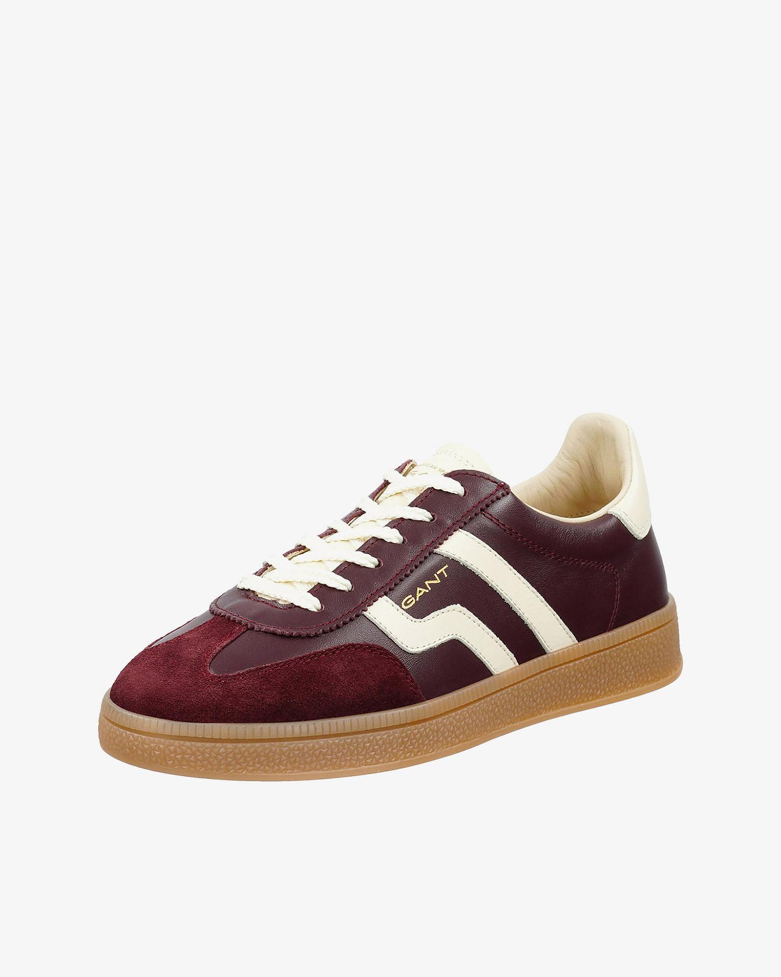 GANT Kadın Bordo Deri Cuzima Sneaker