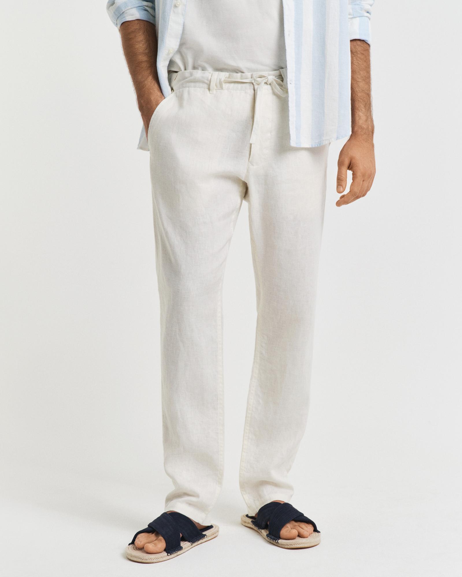 GANT Erkek Krem Relaxed Fit Pantolon