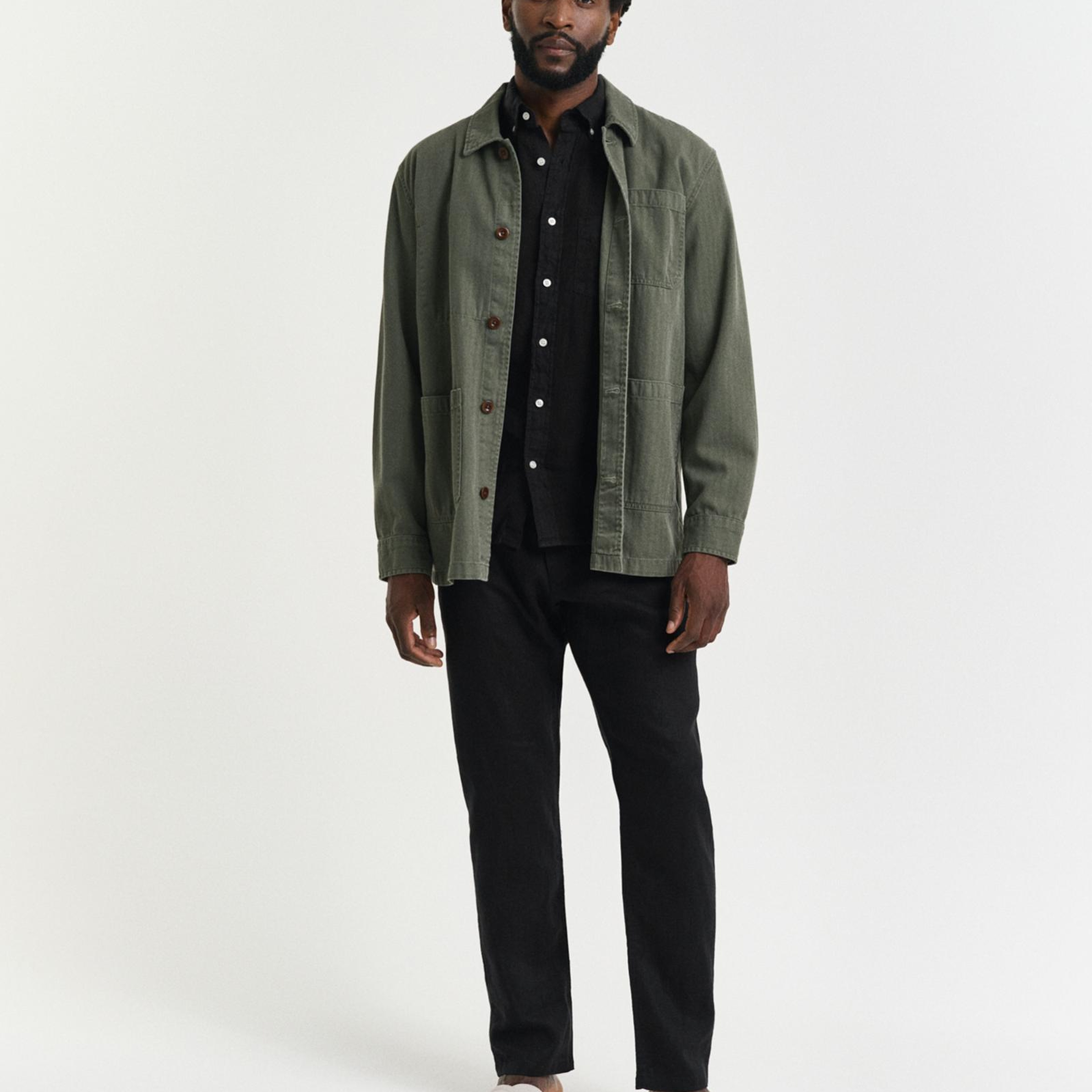 GANT Erkek Siyah Relaxed Fit Pantolon