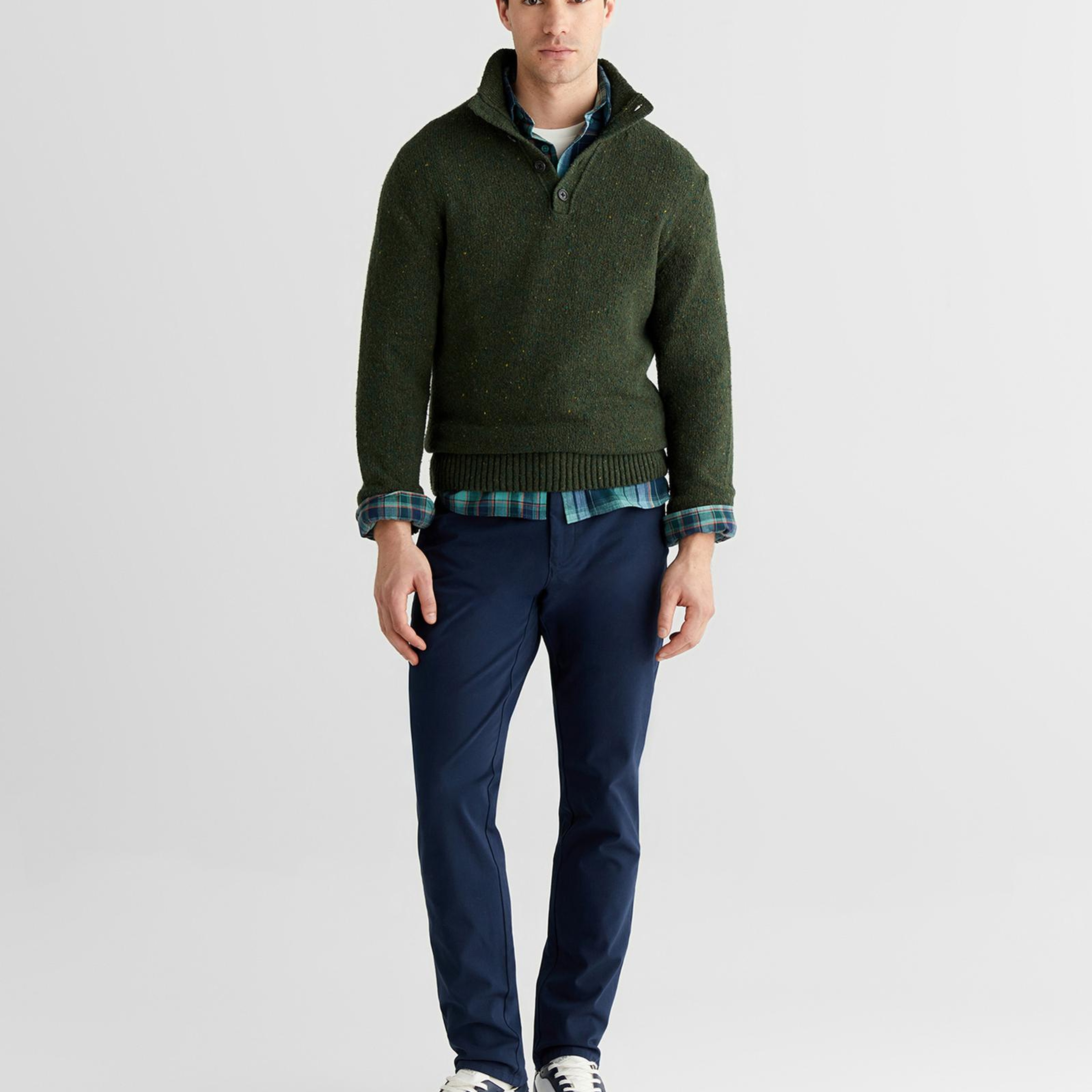 GANT Erkek Haki Regular Fit Düğmeli Triko