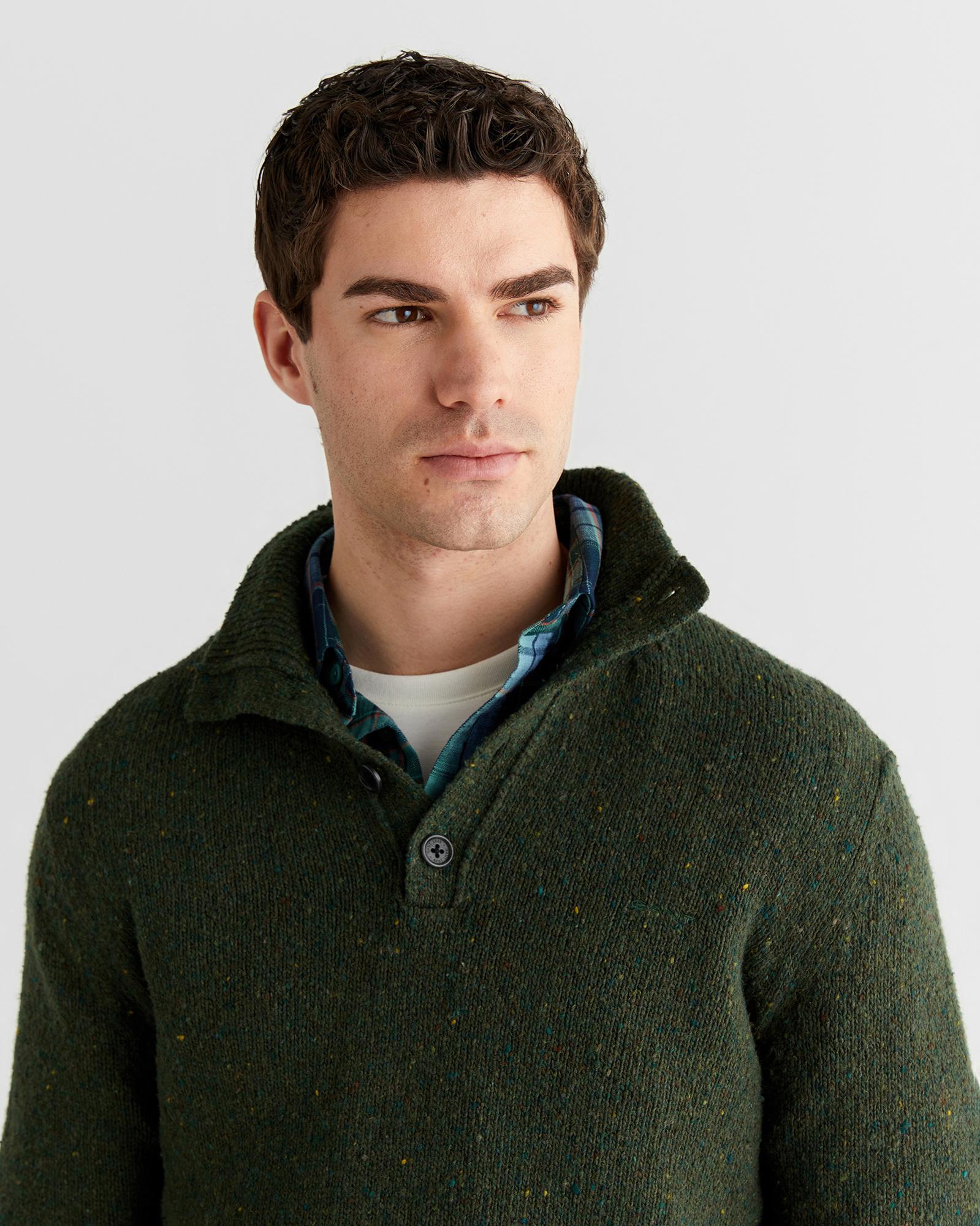 GANT Erkek Haki Regular Fit Düğmeli Triko