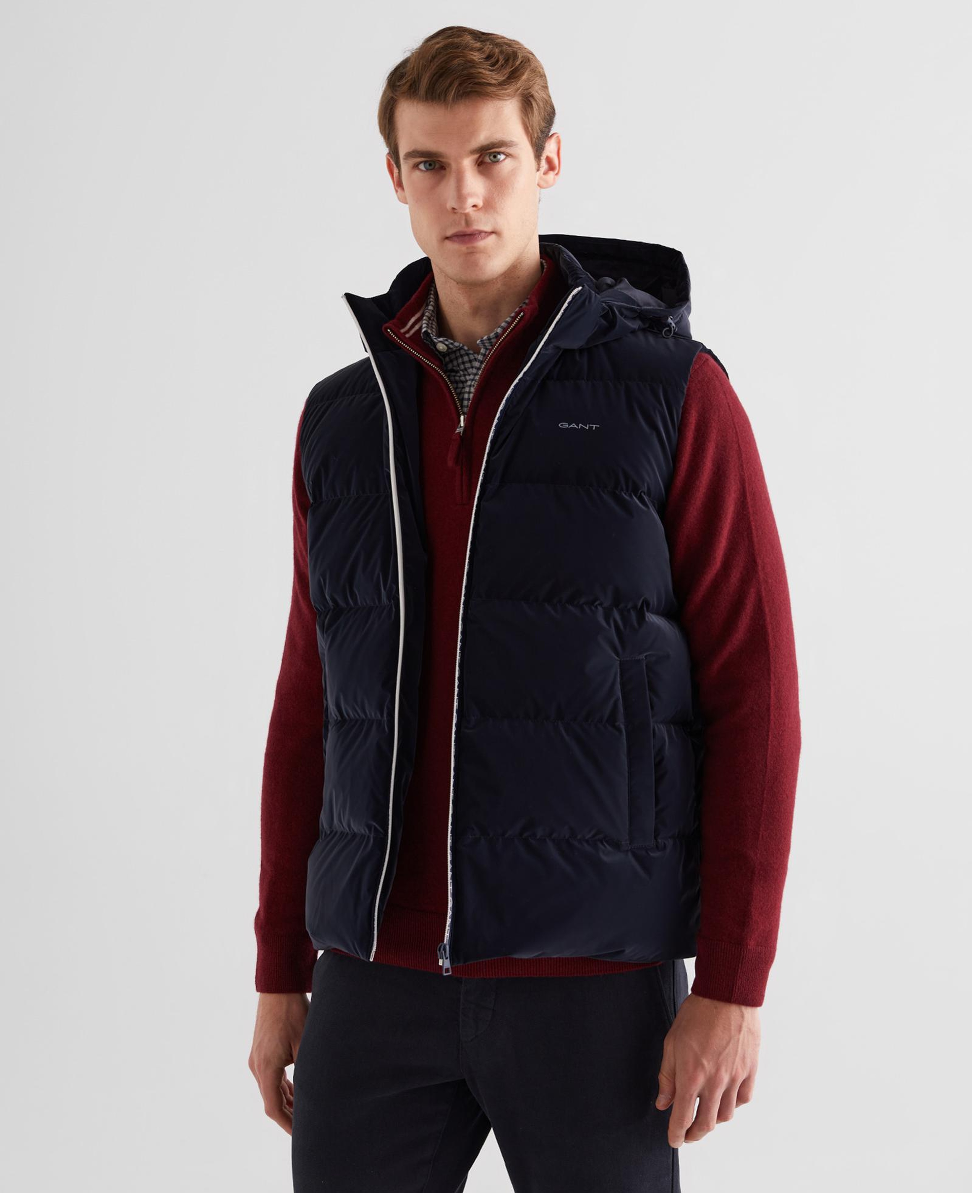 GANT Erkek Lacivert Kapüşonlu Yelek