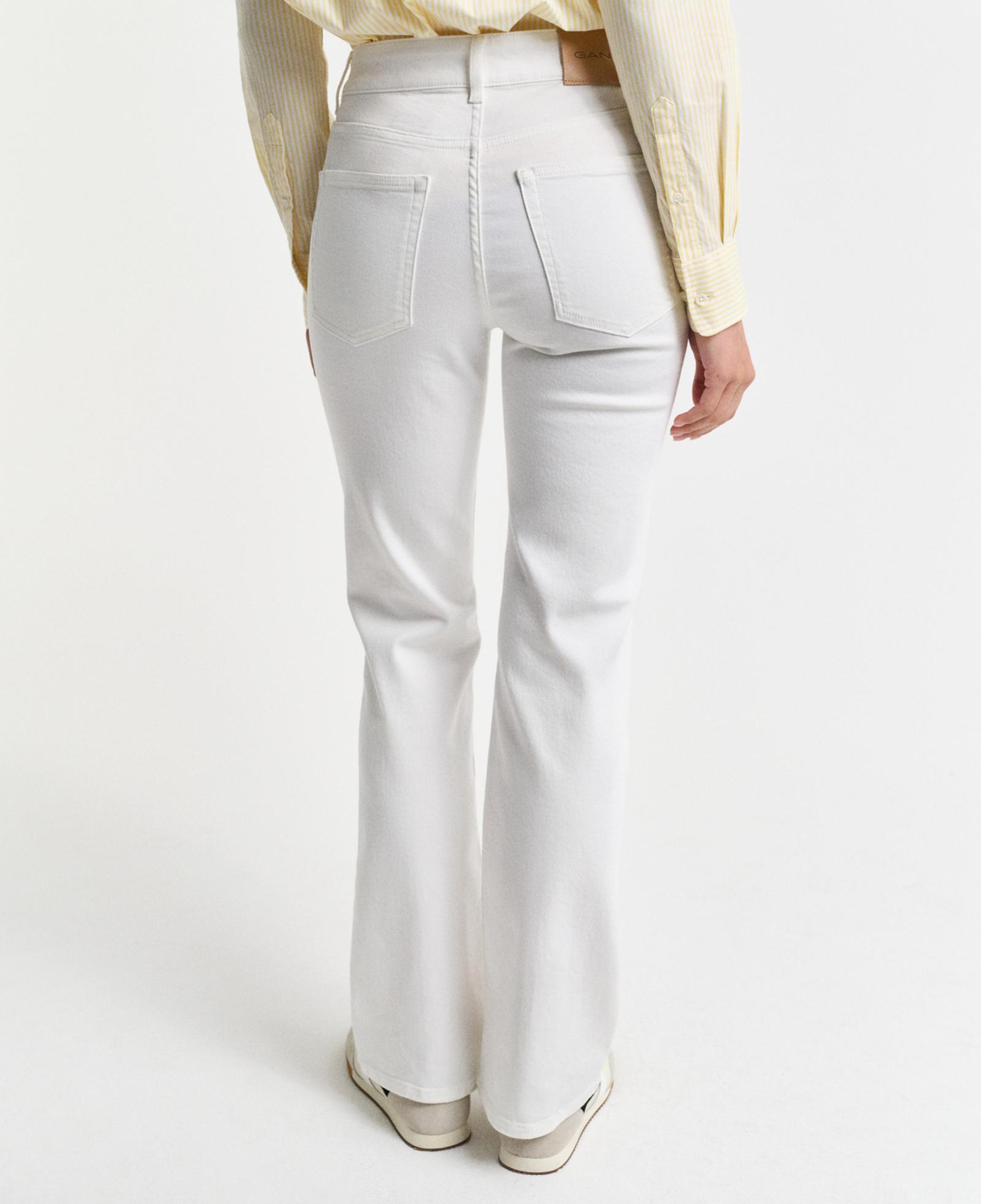 GANT Kadın Krem Slim Fit Pantolon