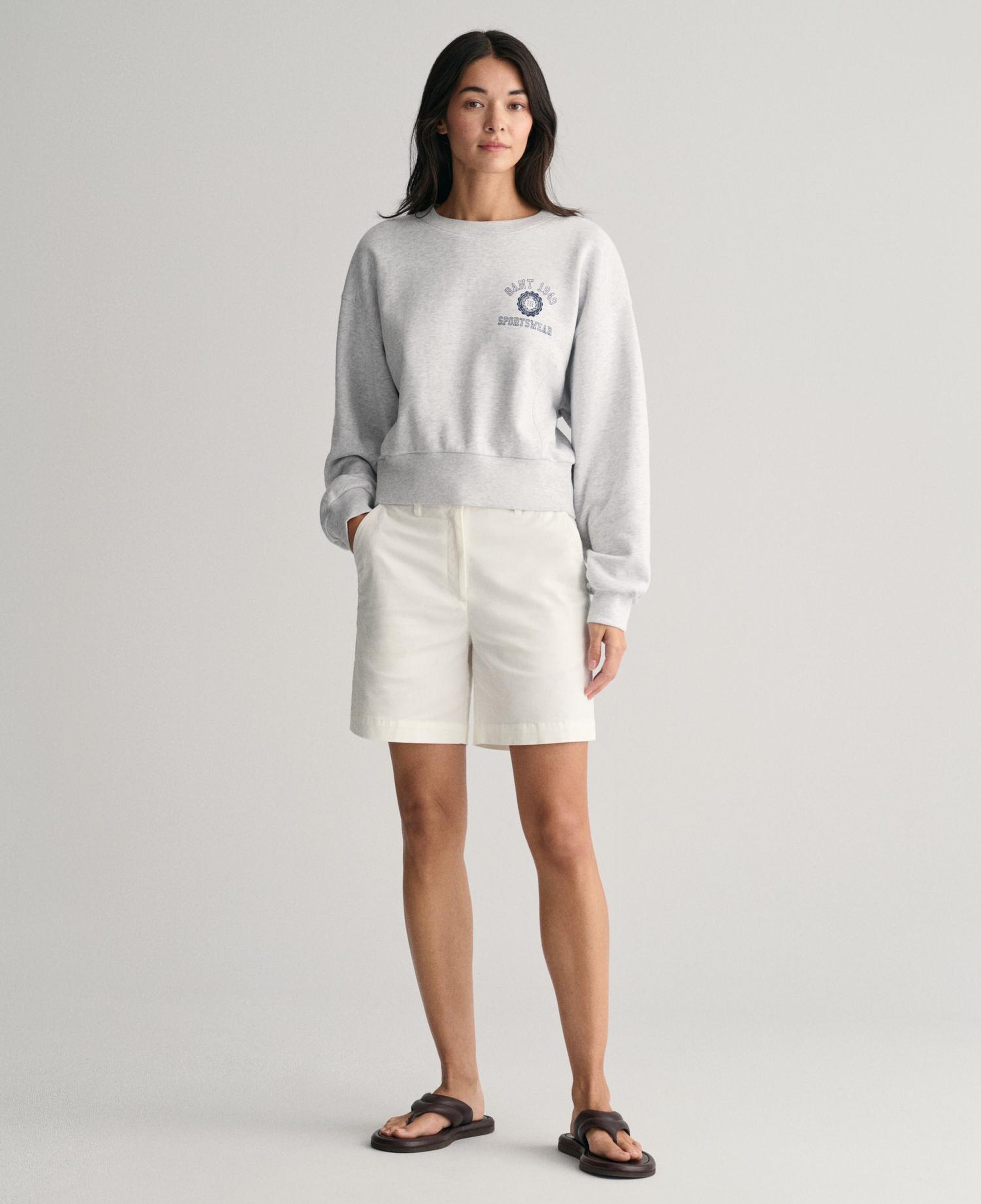 GANT Kadın Krem Slim Fit Şort