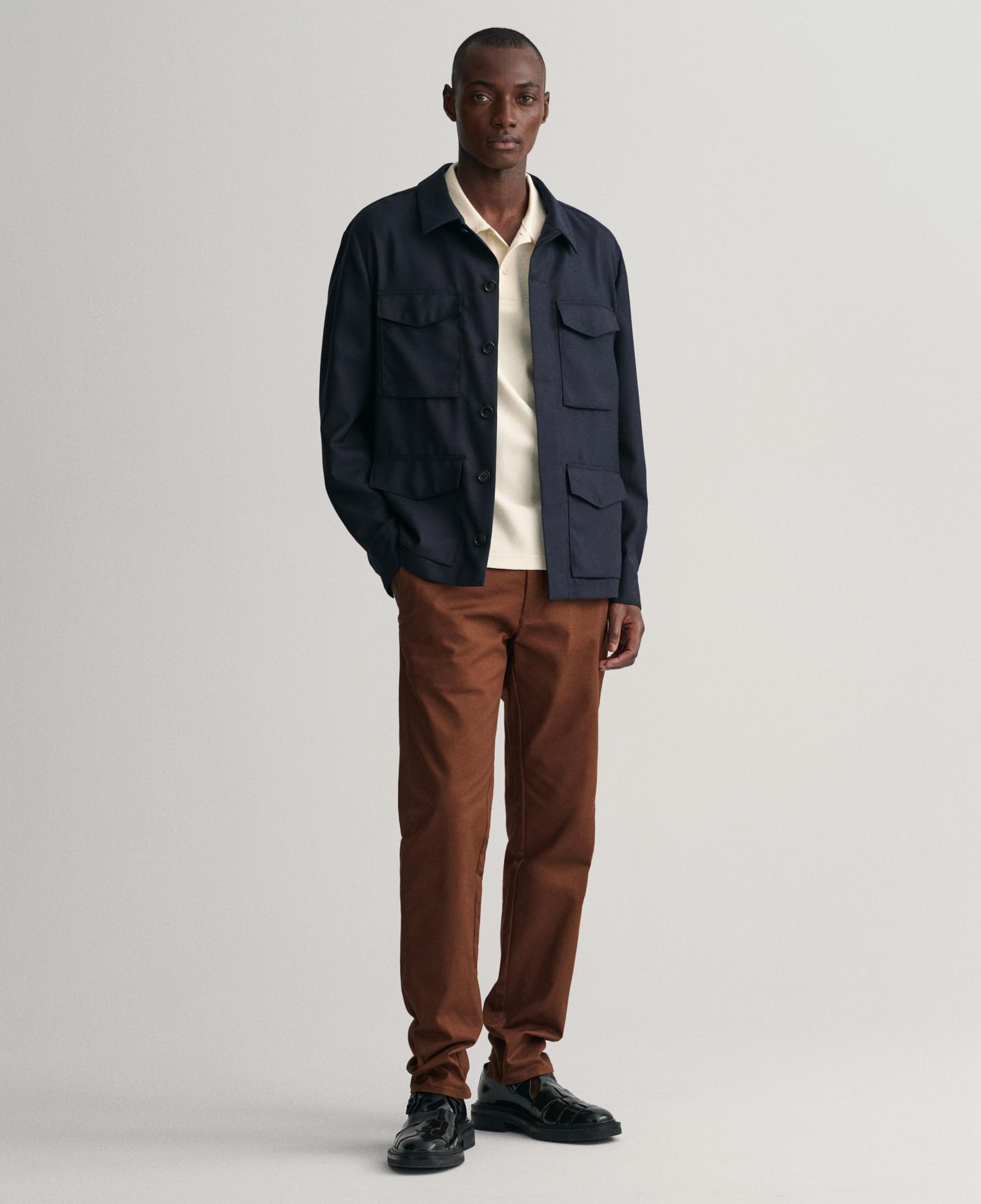 GANT Erkek Krem Regular Fit Dokulu Polo