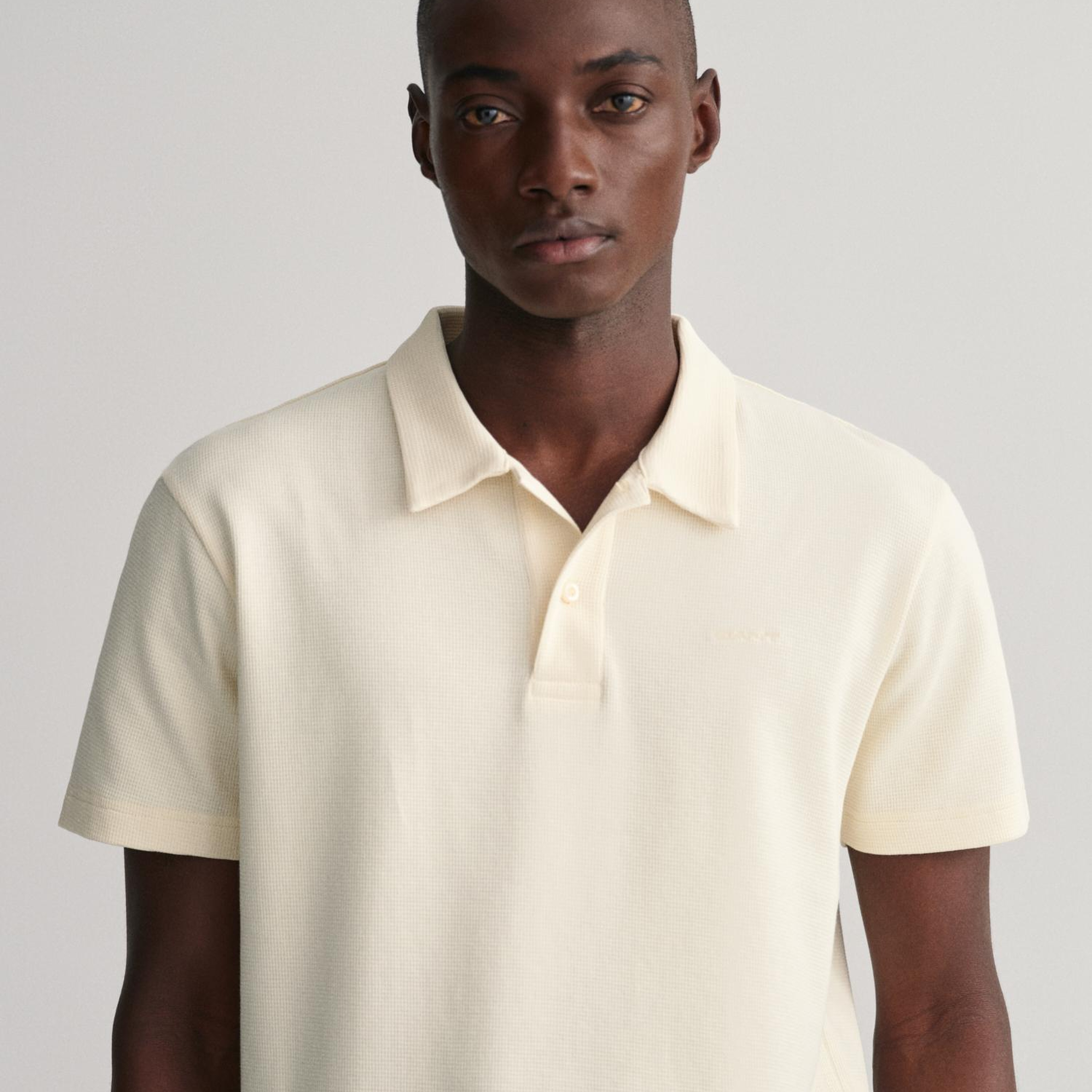 GANT Erkek Krem Regular Fit Dokulu Polo