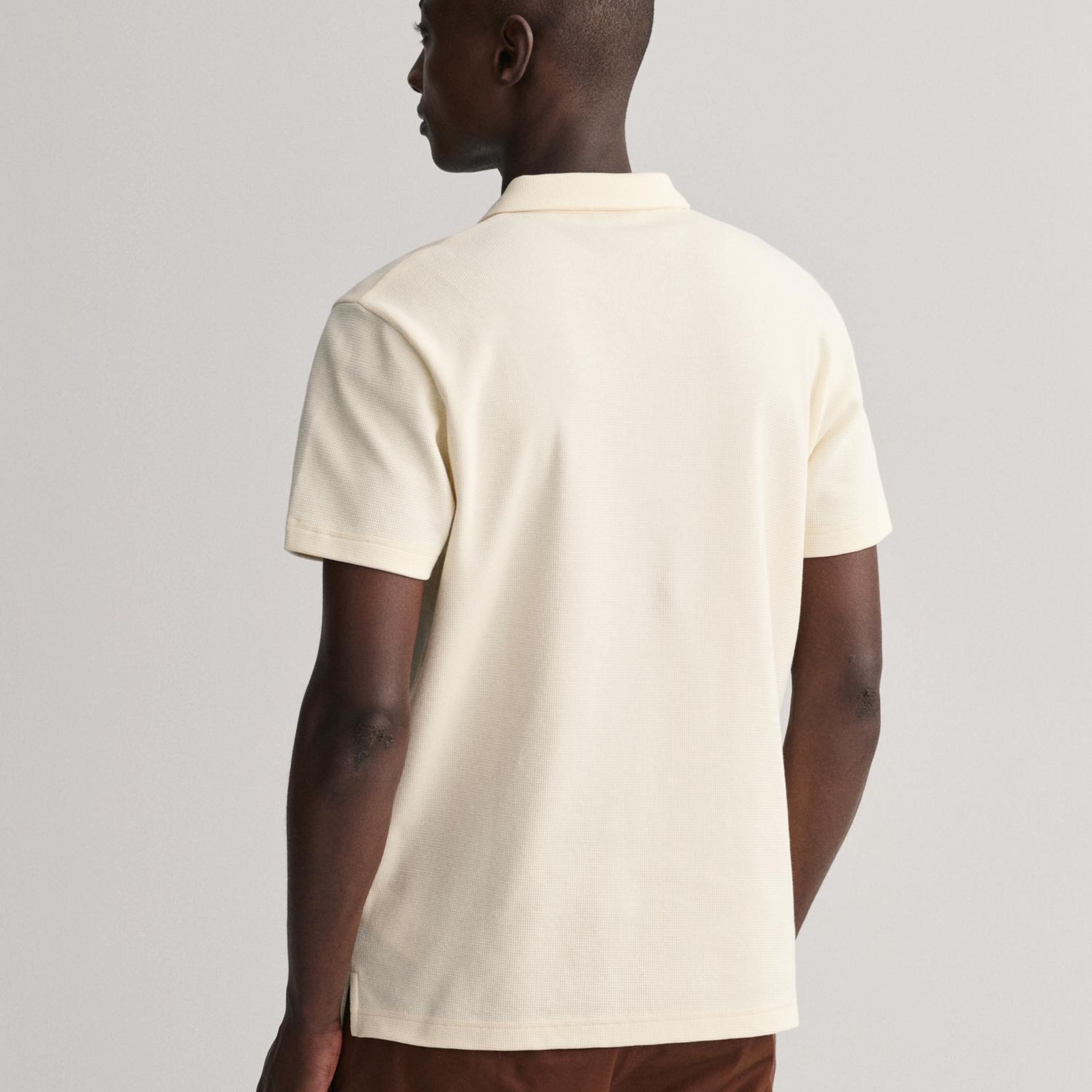 GANT Erkek Krem Regular Fit Dokulu Polo