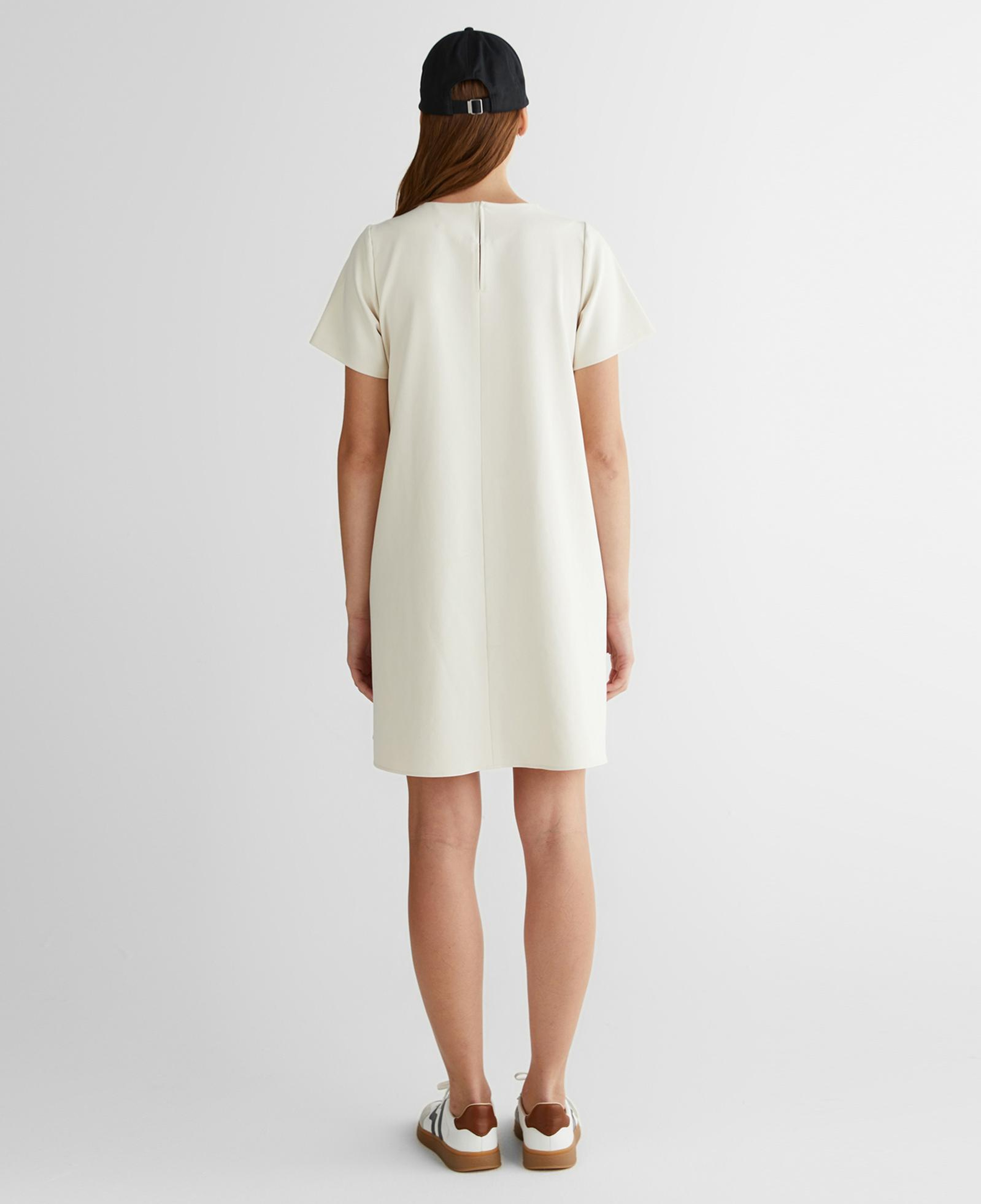 GANT Kadın Krem Bisiklet Yaka Logolu Elbise