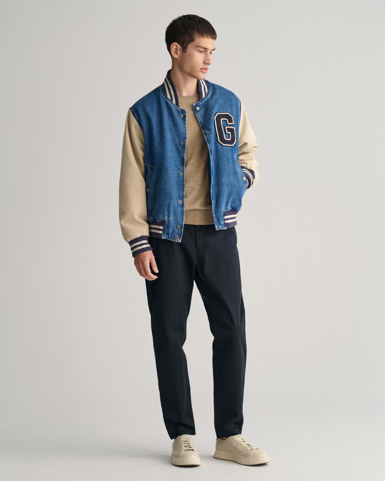 GANT Erkek Siyah Regular Fit Chino Pantolon