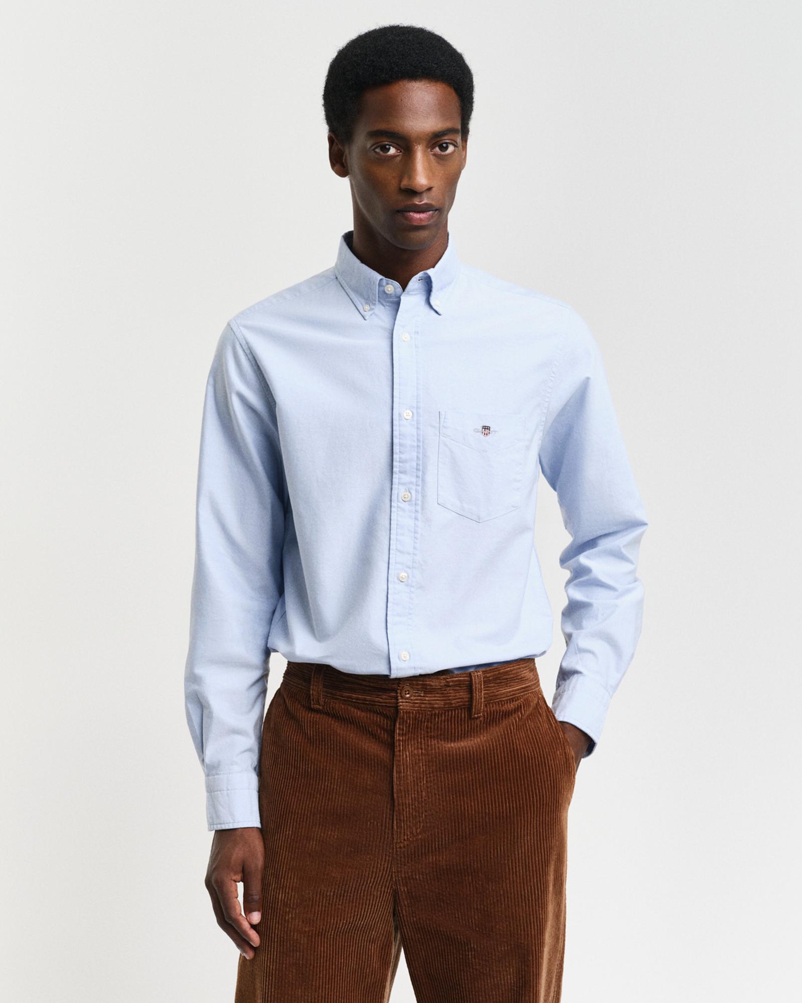 Gant Erkek Mavi Gömlek