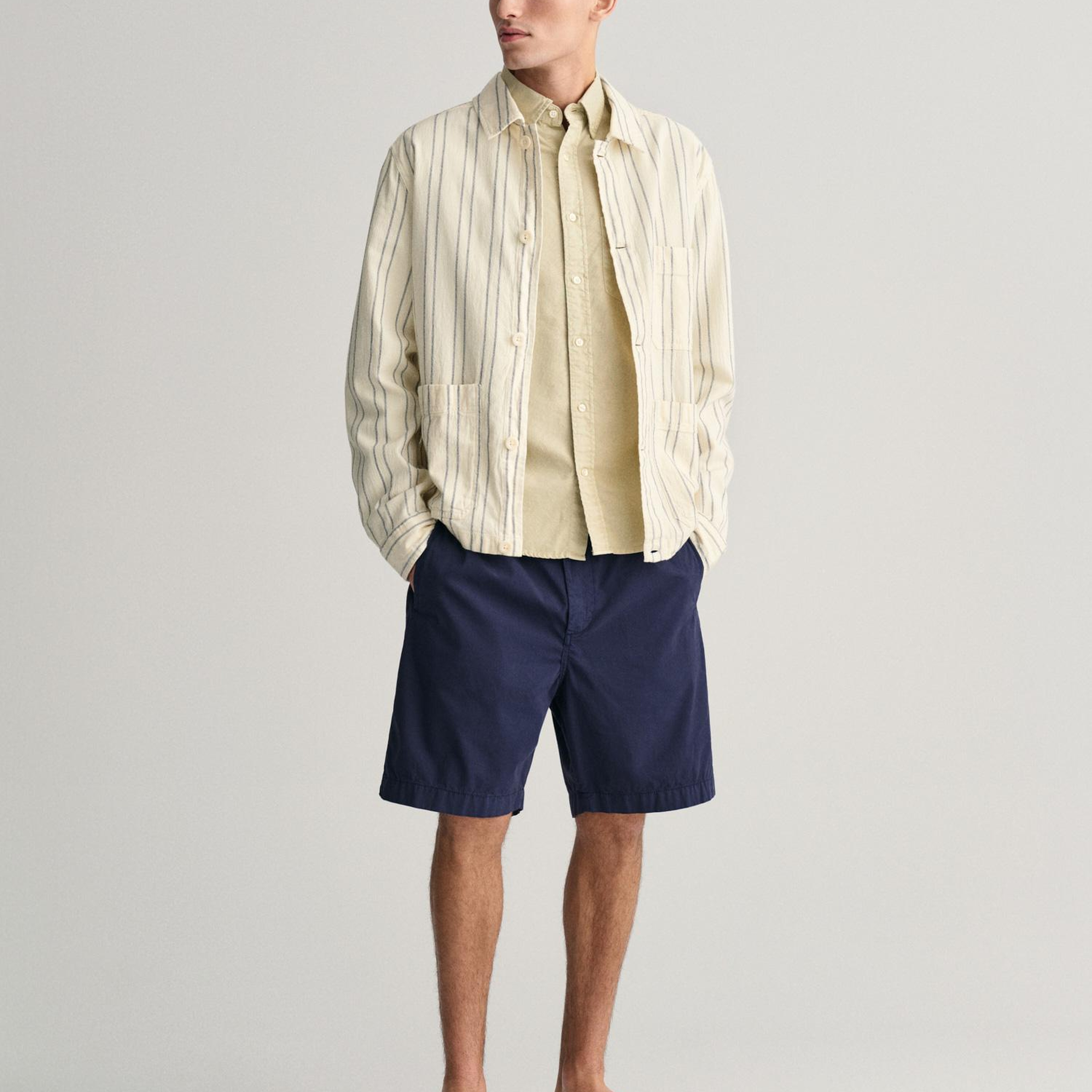 GANT Erkek Bej Regular Fit Düğmeli Yaka Oxford Gömlek