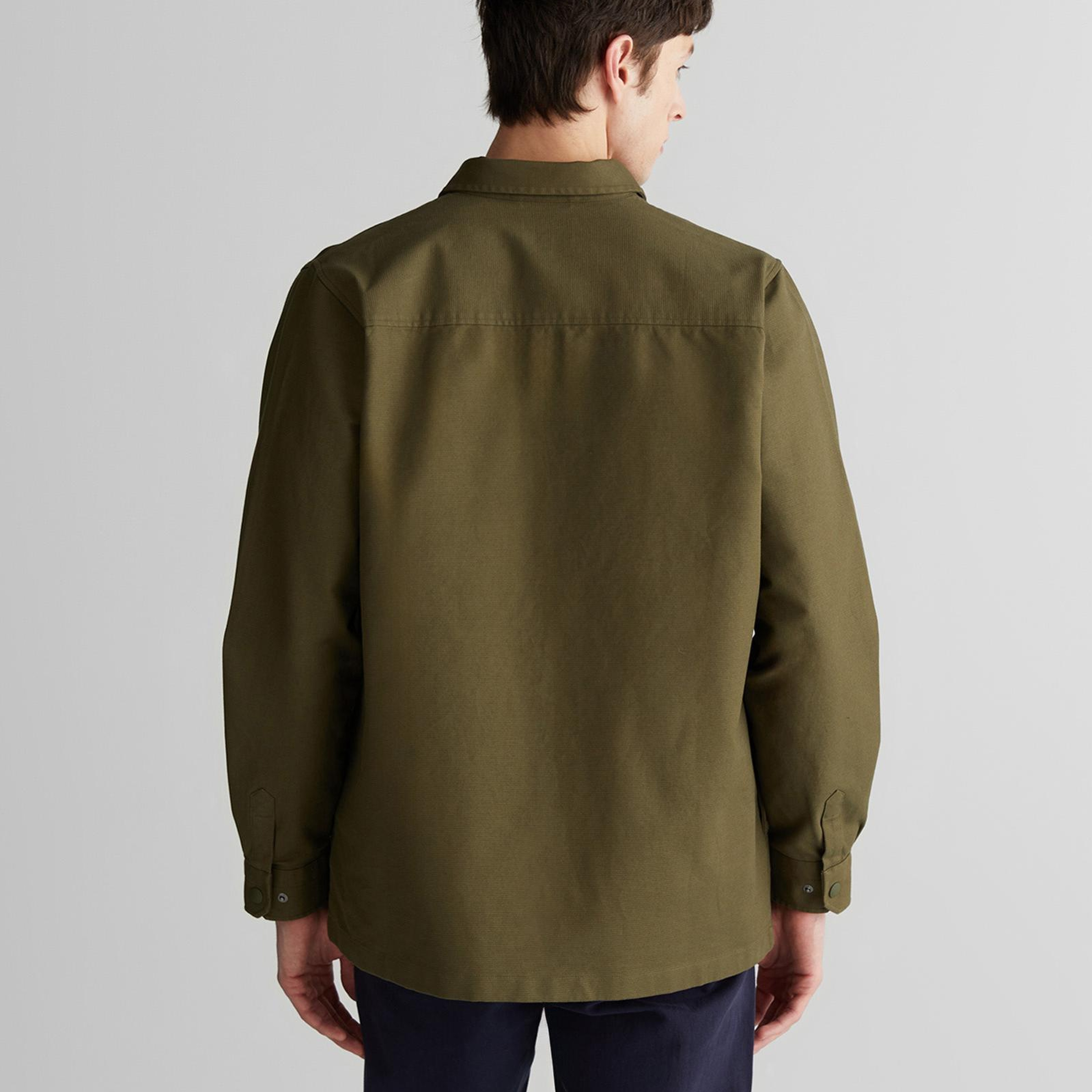 GANT Erkek Yeşil Oversize Fit Logolu Gömlek