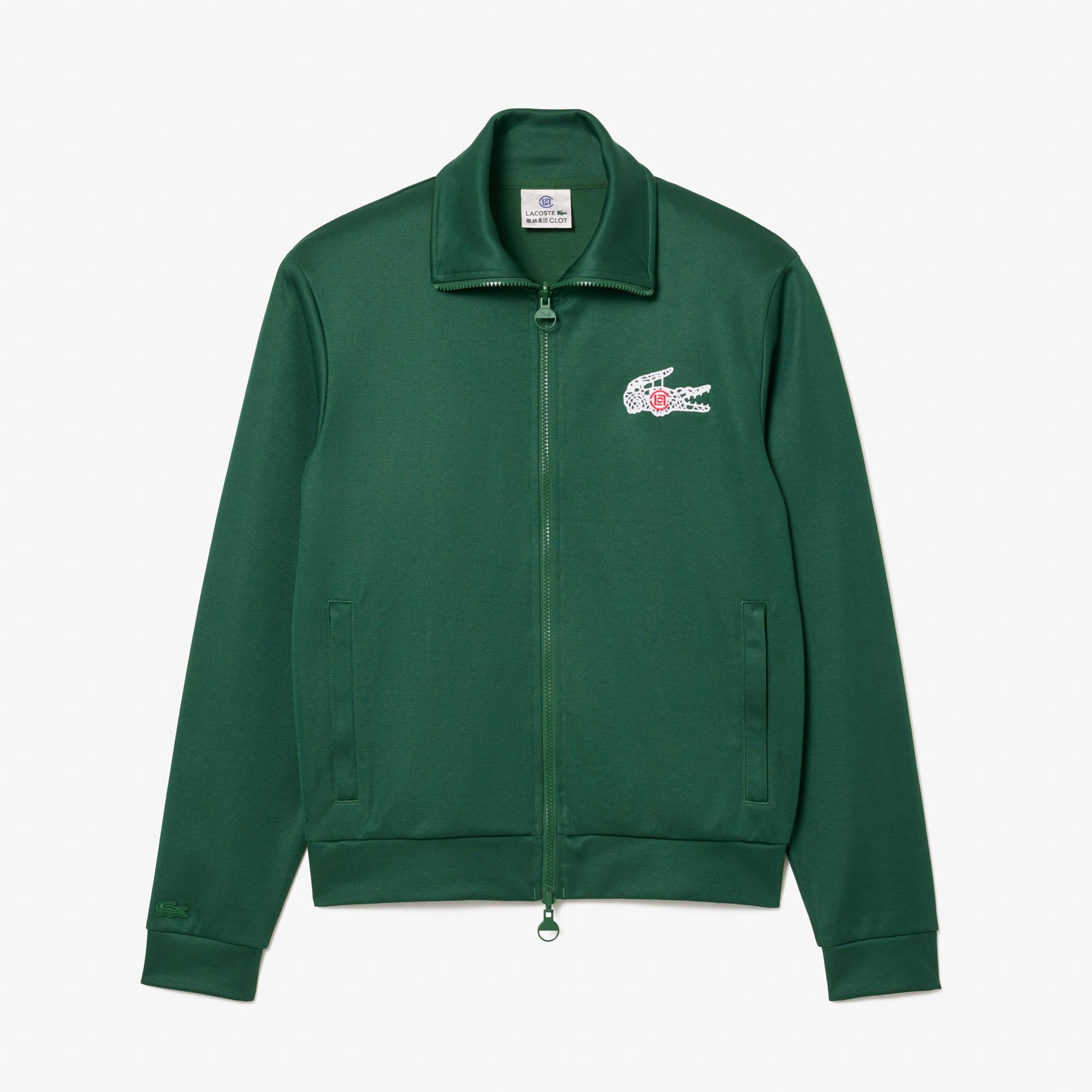 CLOT Unisex Regular Fit Fermuarlı Yeşil Sweatshirt