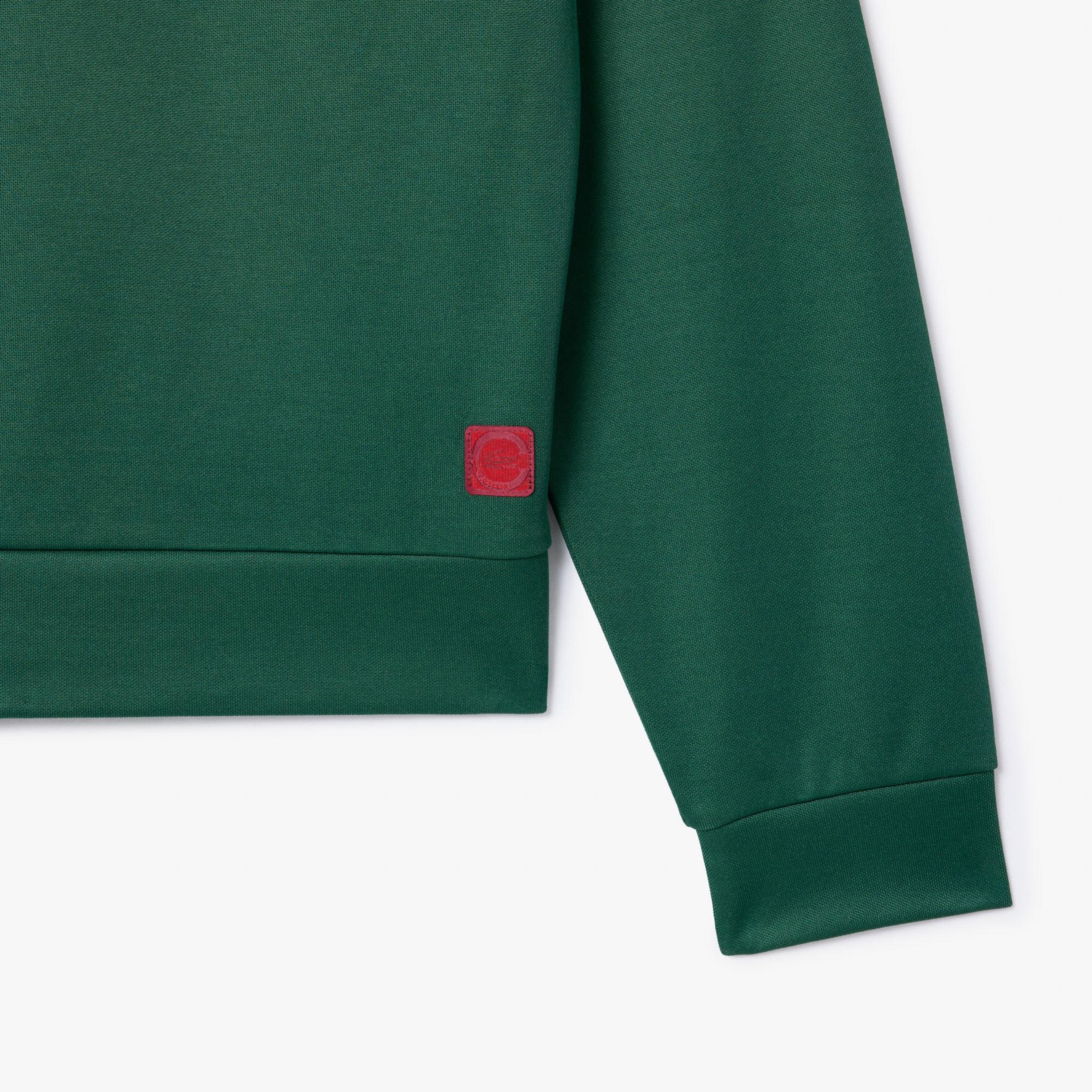 CLOT Unisex Regular Fit Fermuarlı Yeşil Sweatshirt
