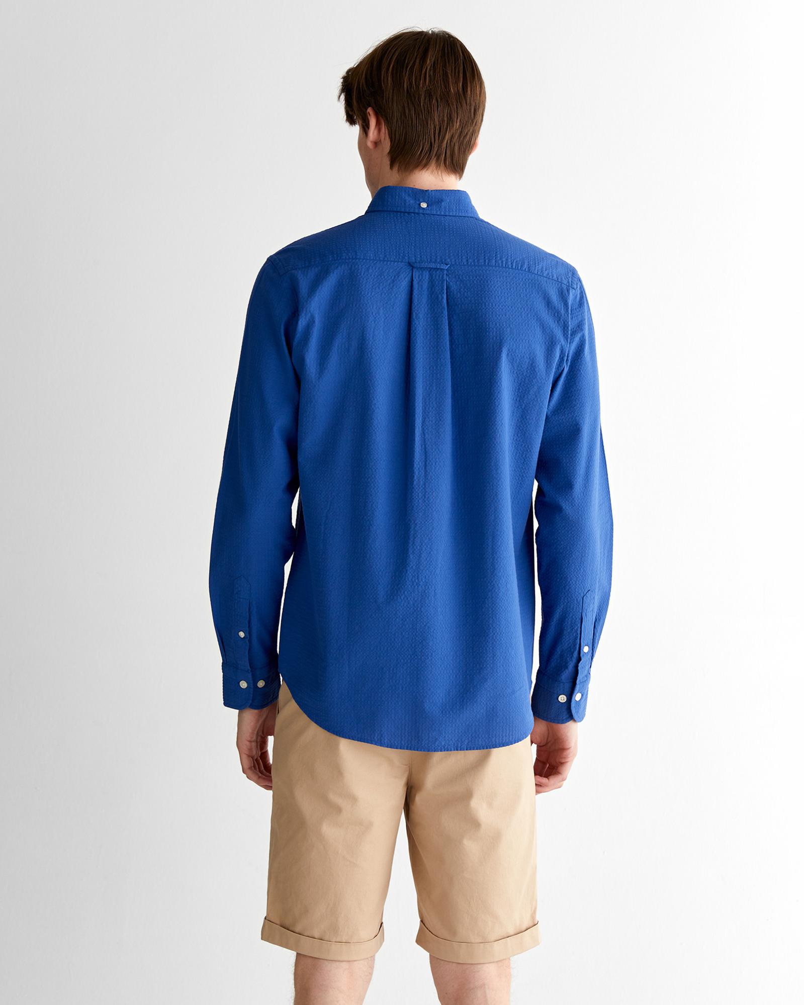 GANT Erkek Lacivert Regular Fit Düğmeli Yaka Gömlek