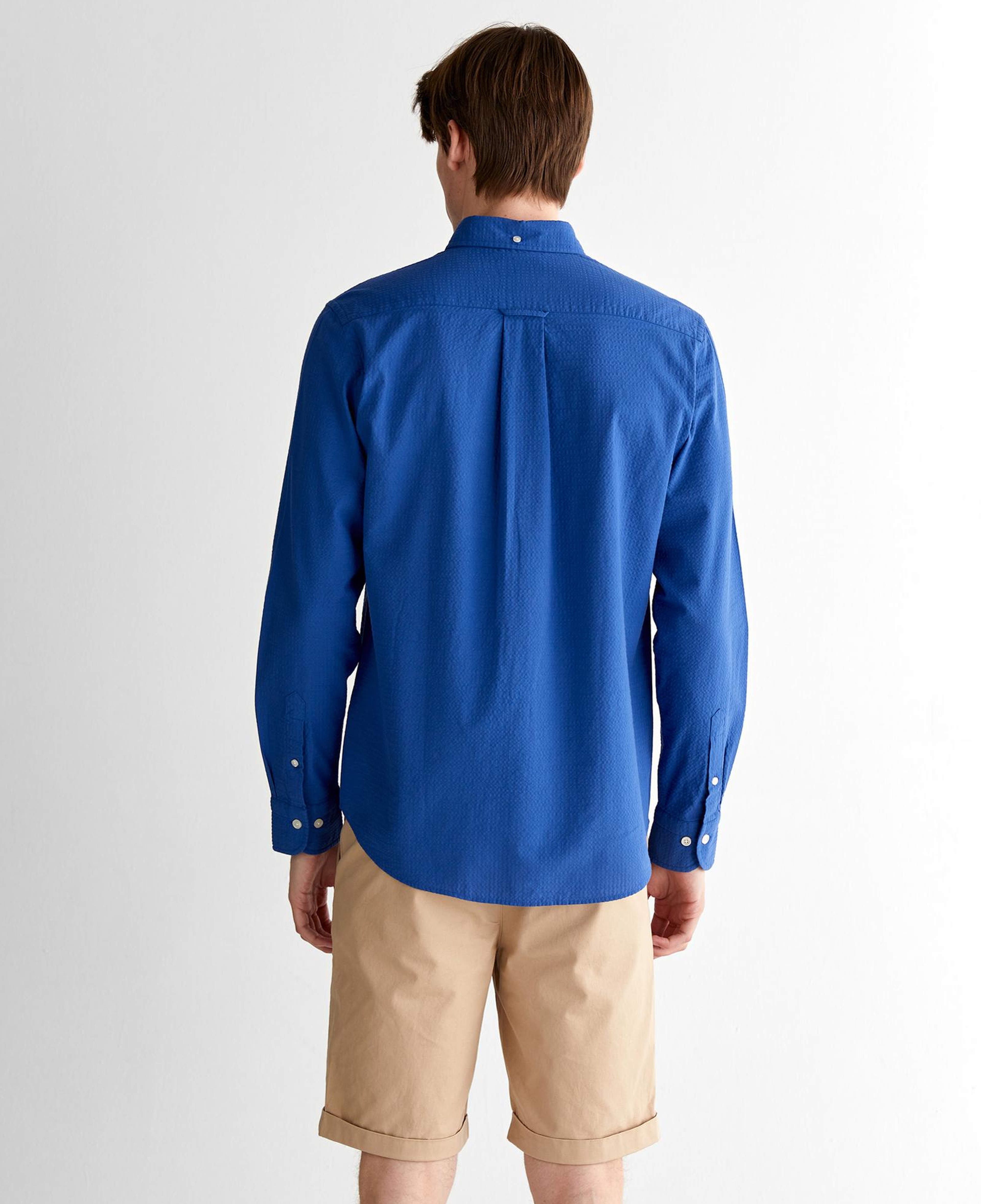 GANT Erkek Lacivert Regular Fit Düğmeli Yaka Gömlek