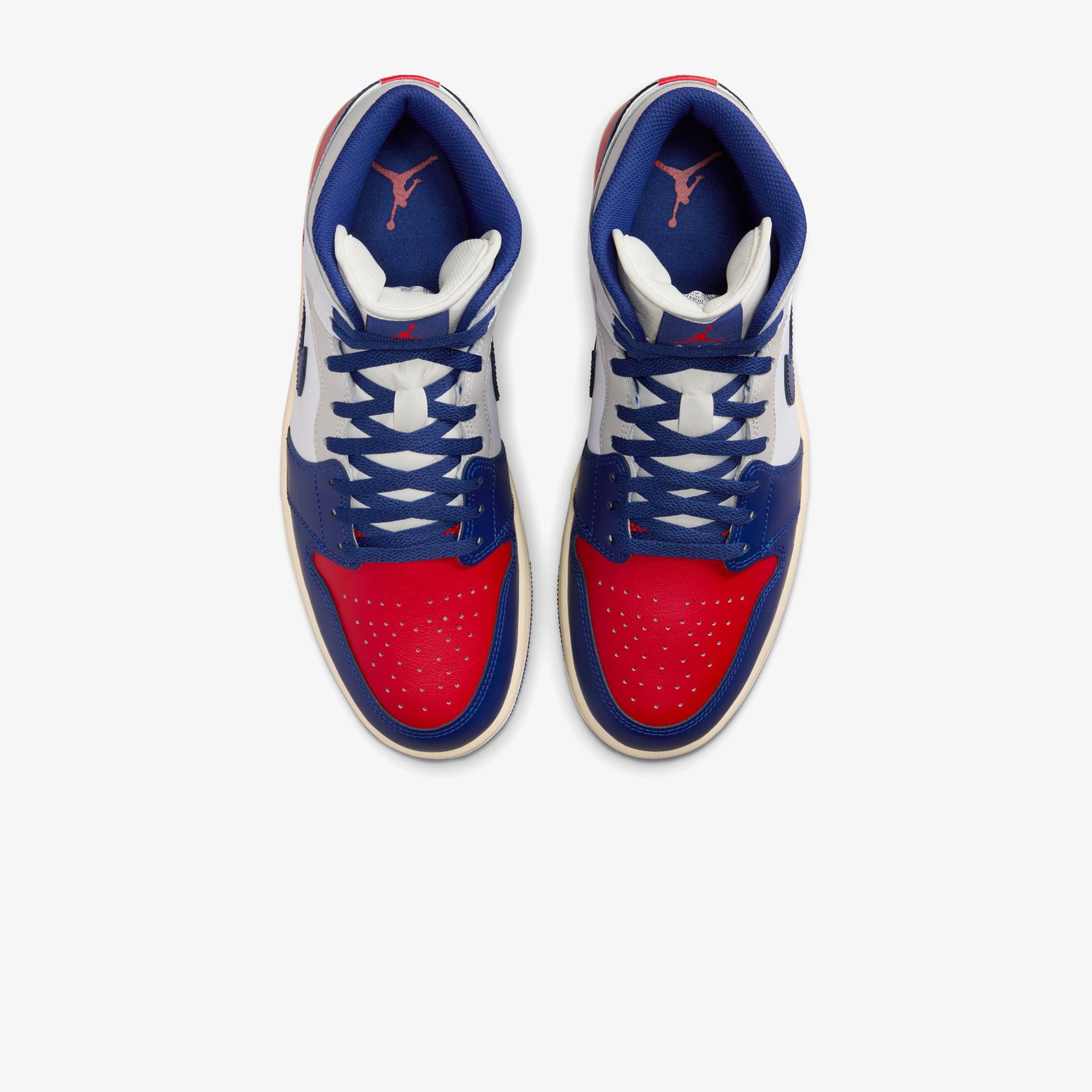 Jordan Air 1 Mid Erkek Renkli Spor Ayakkabı