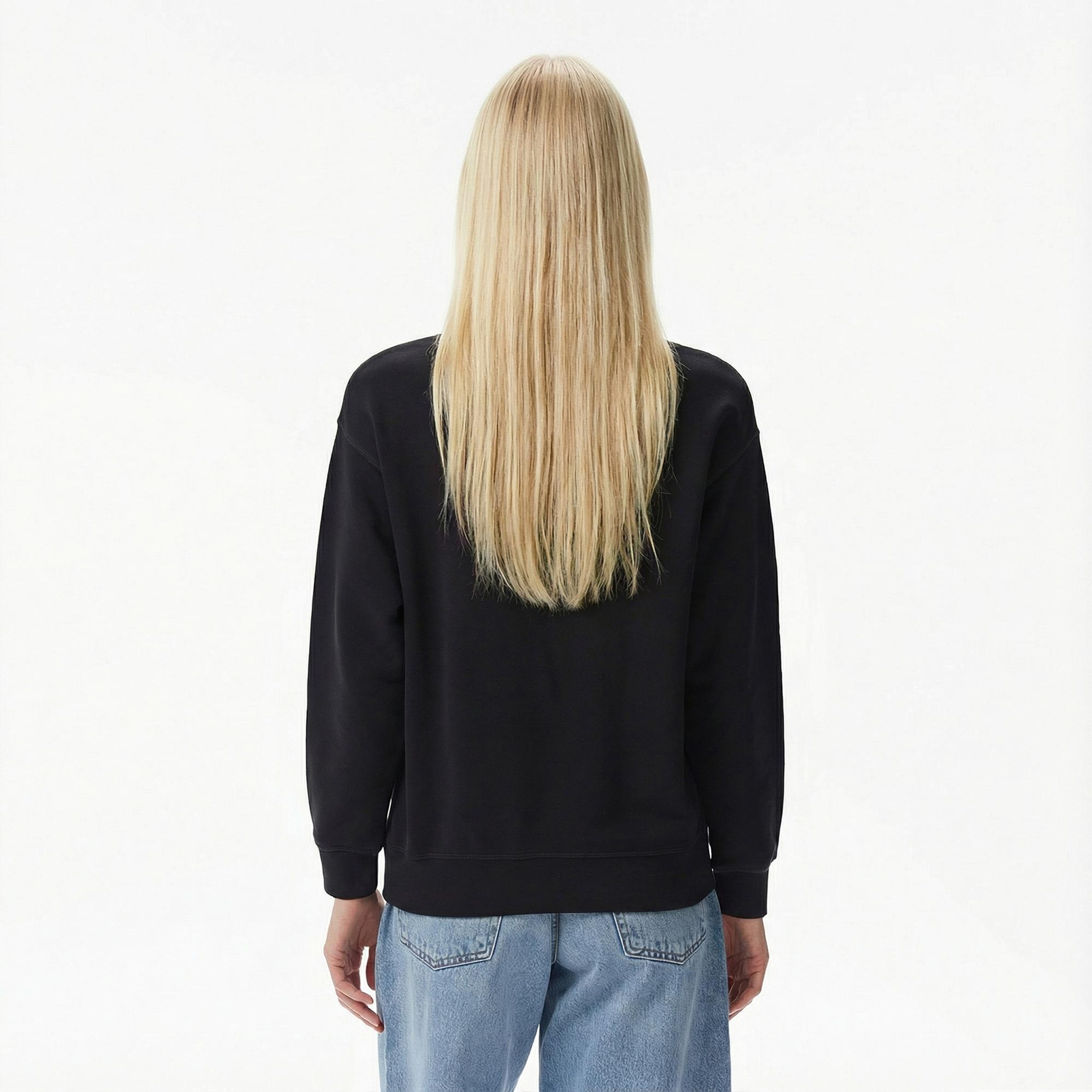 Levi's Standard Crew Caviar Kadın Siyah Sweatshirt