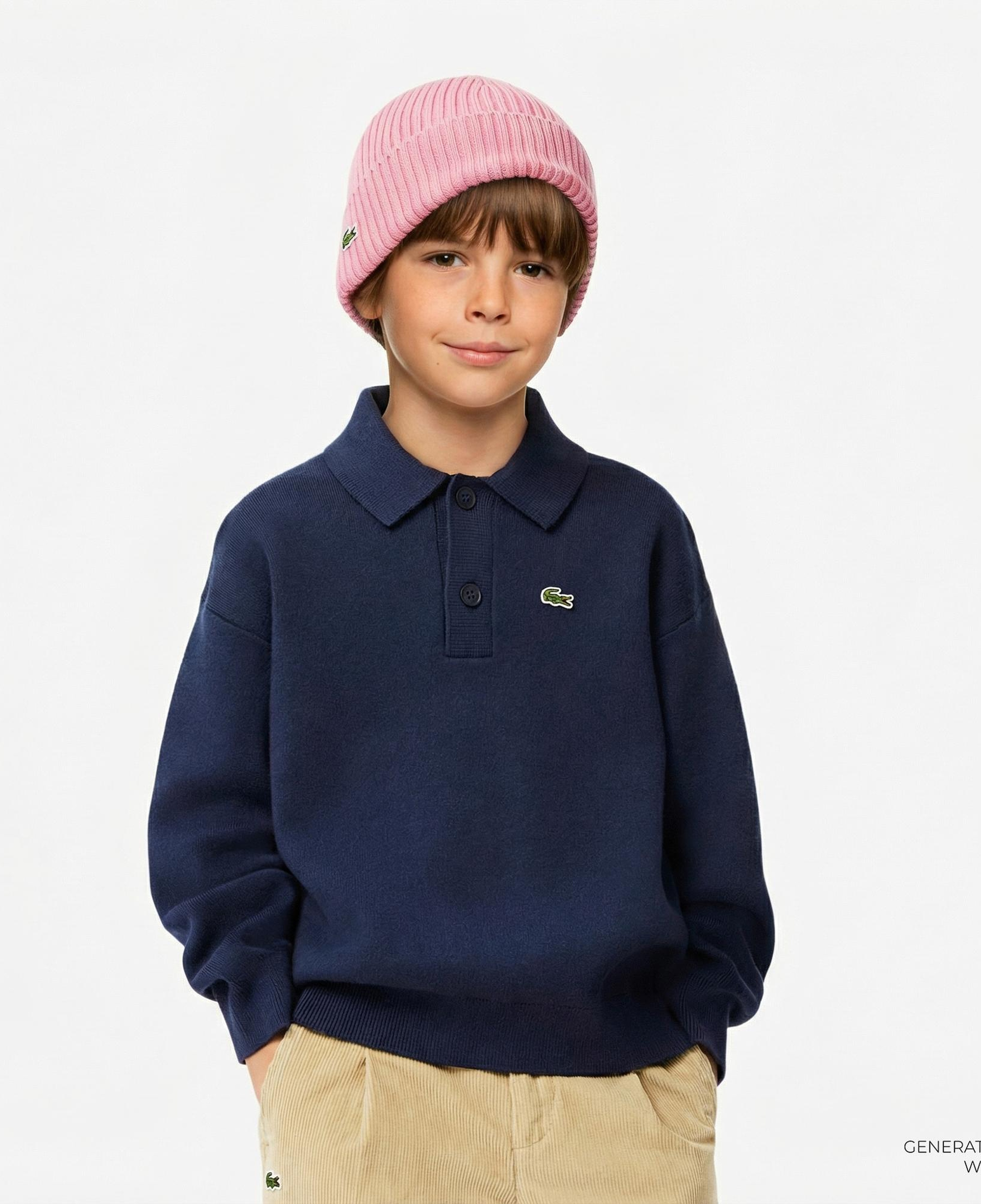 Lacoste Çocuk Lacivert Kazak