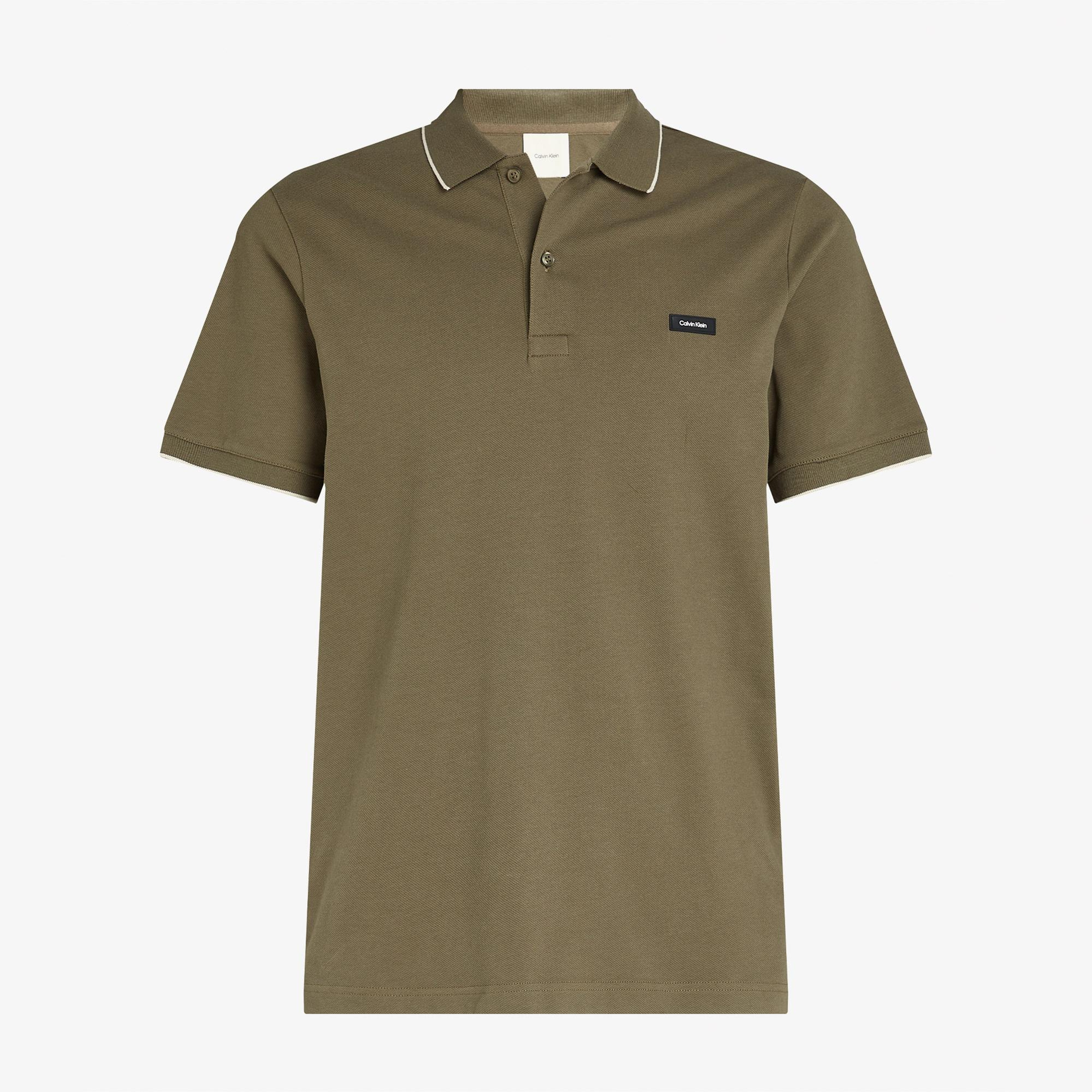Calvin Klein Erkek Haki Polo