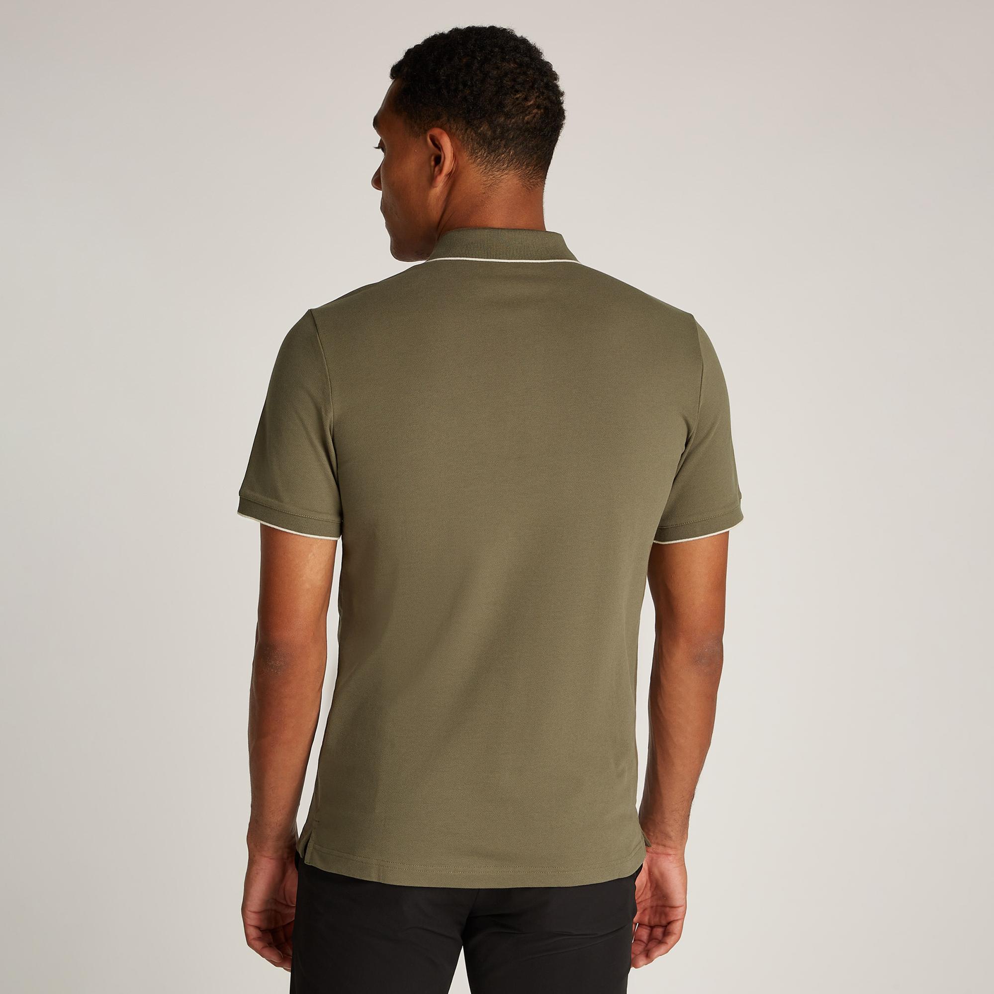 Calvin Klein Erkek Haki Polo