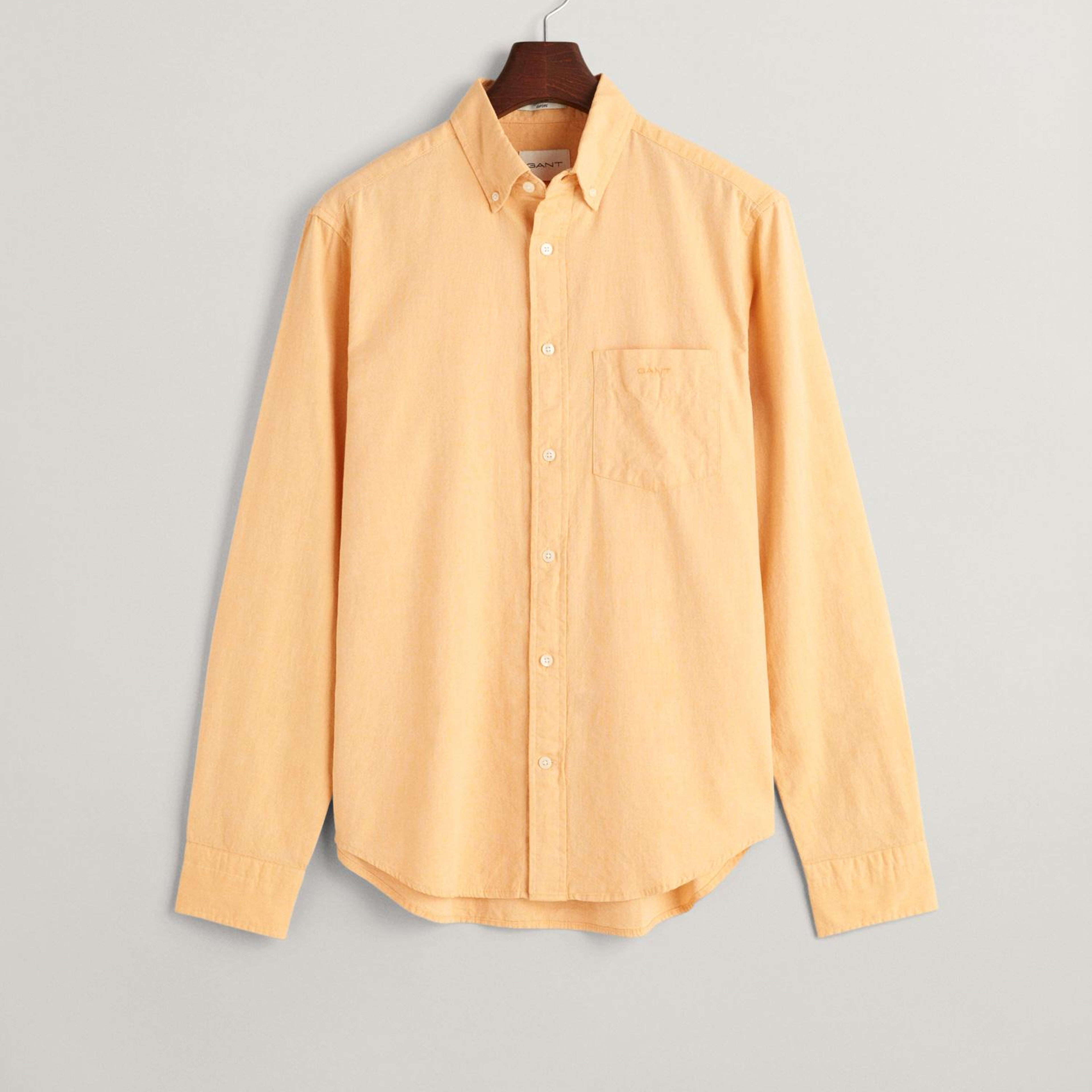 GANT Erkek Sarı Regular Fit Düğmeli Yaka Oxford Gömlek