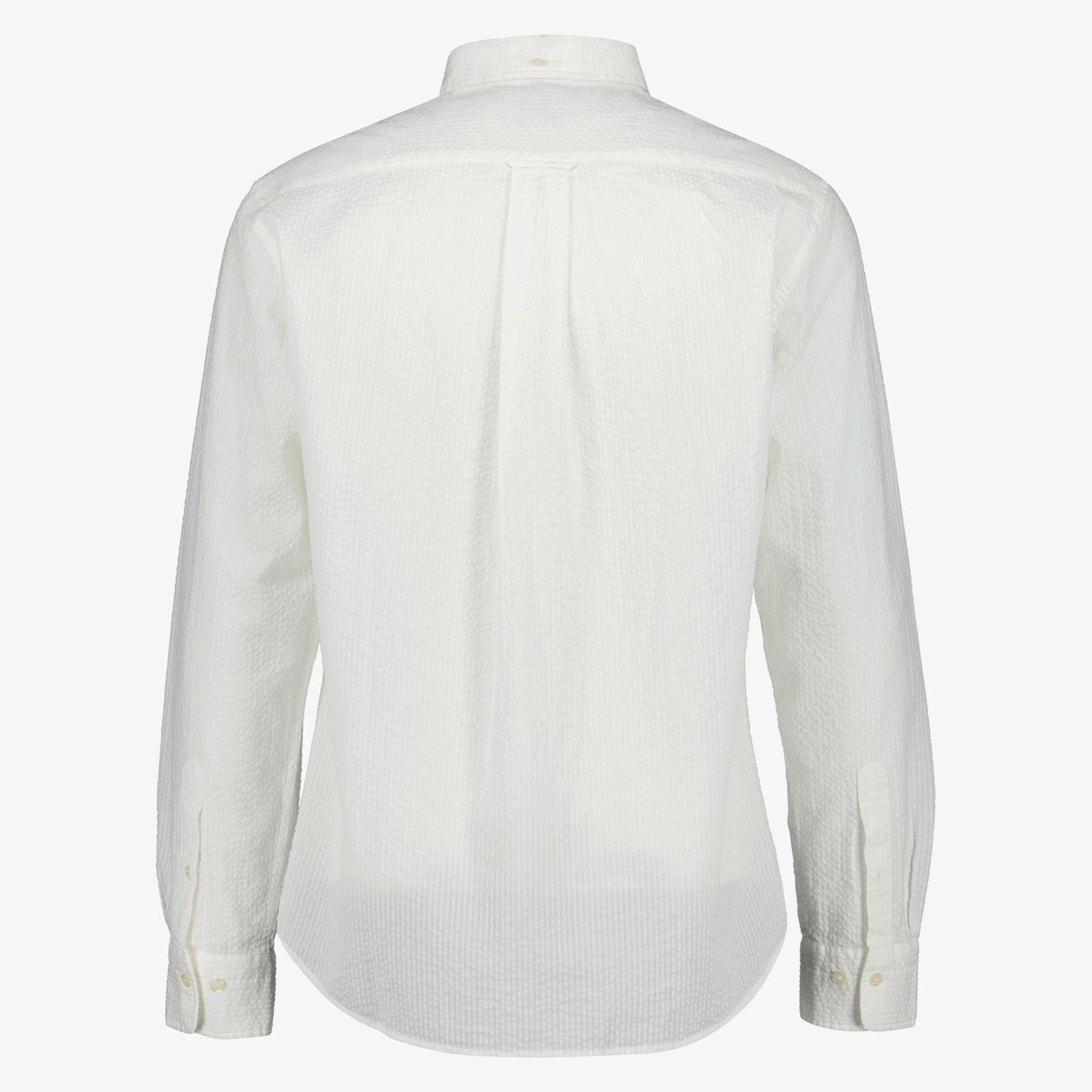 GANT Erkek Beyaz Düğmeli Yaka Logolu Gömlek