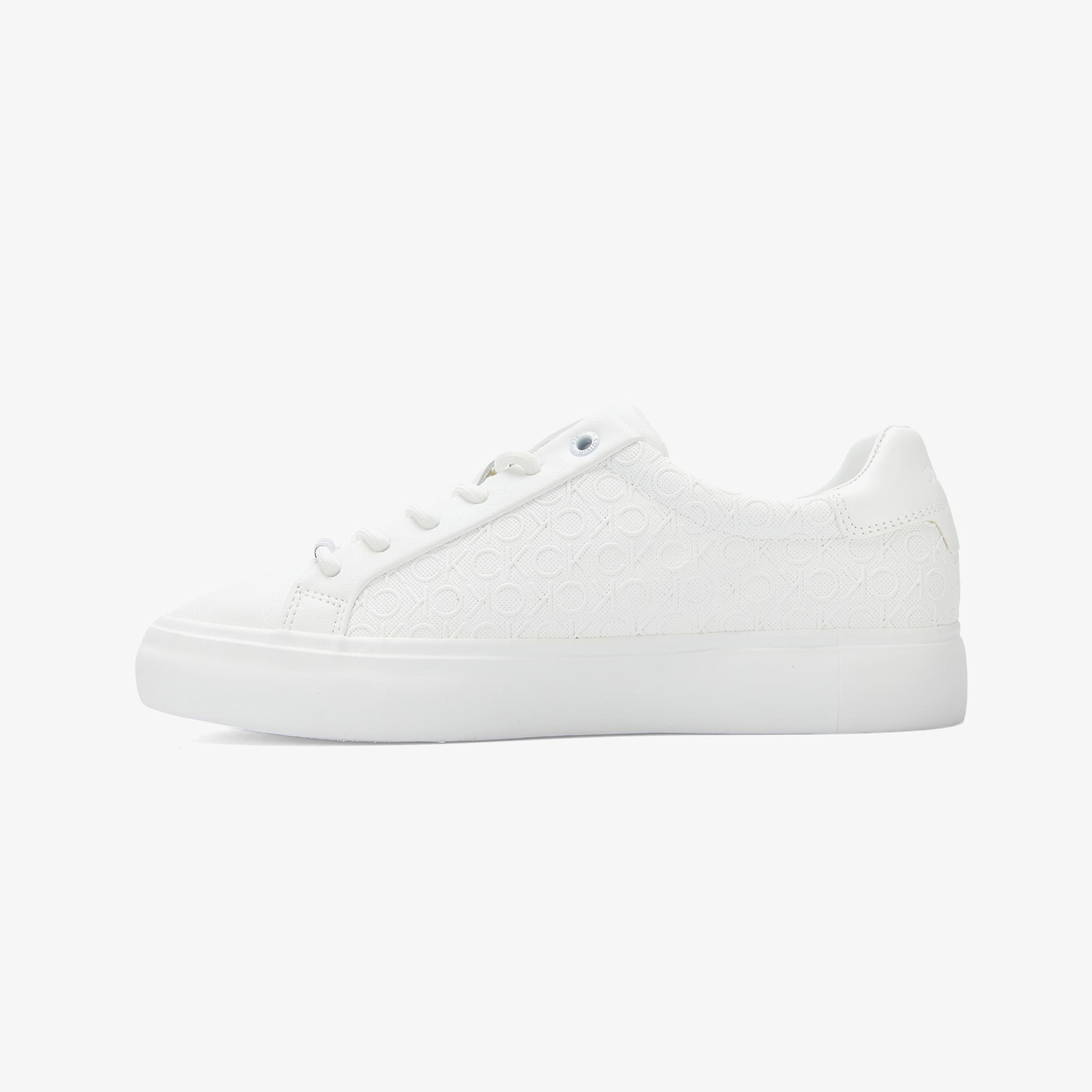 Calvin Klein Vulc Lace Up Mono Kadın Beyaz Sneaker