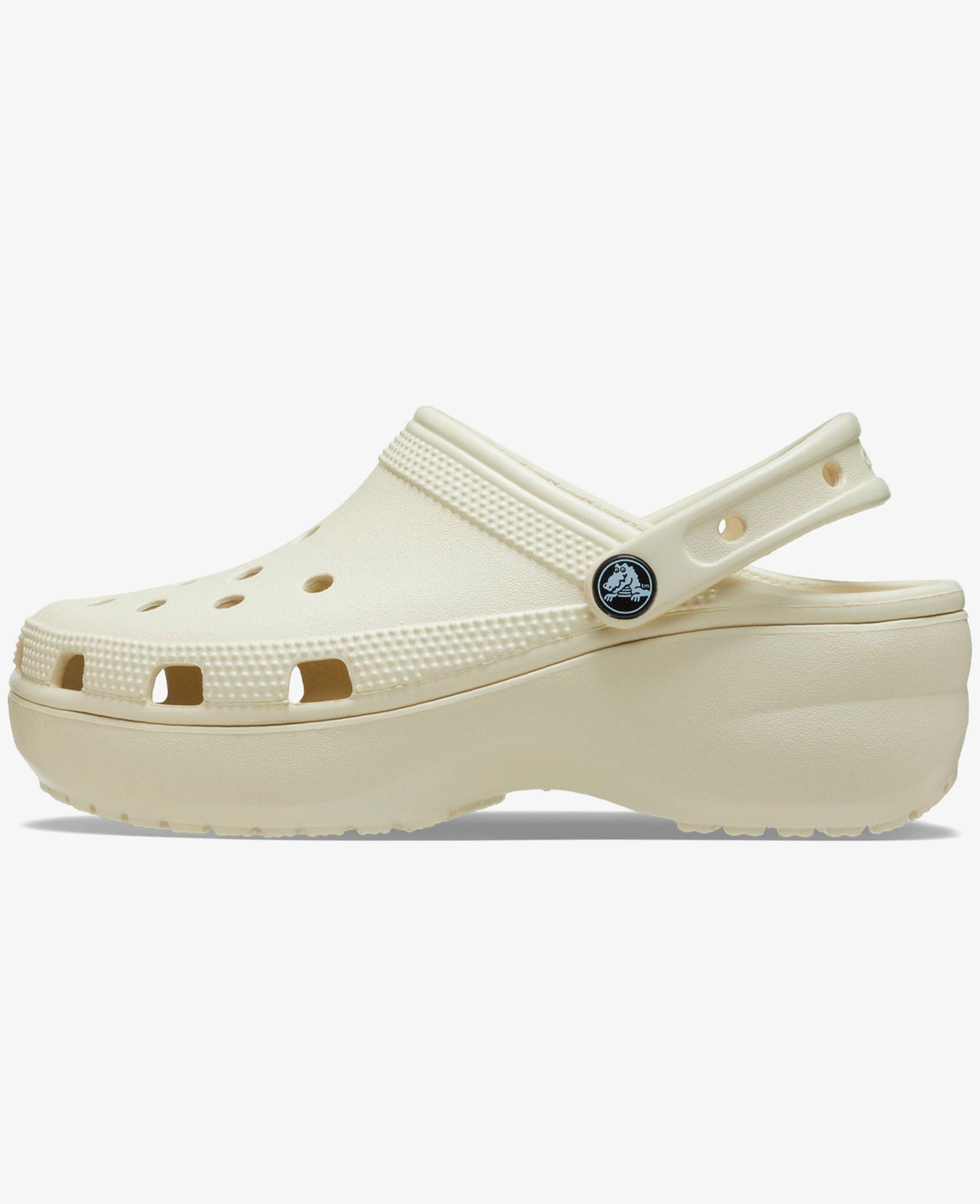 Crocs Classic Platform Kadın Krem Terlik