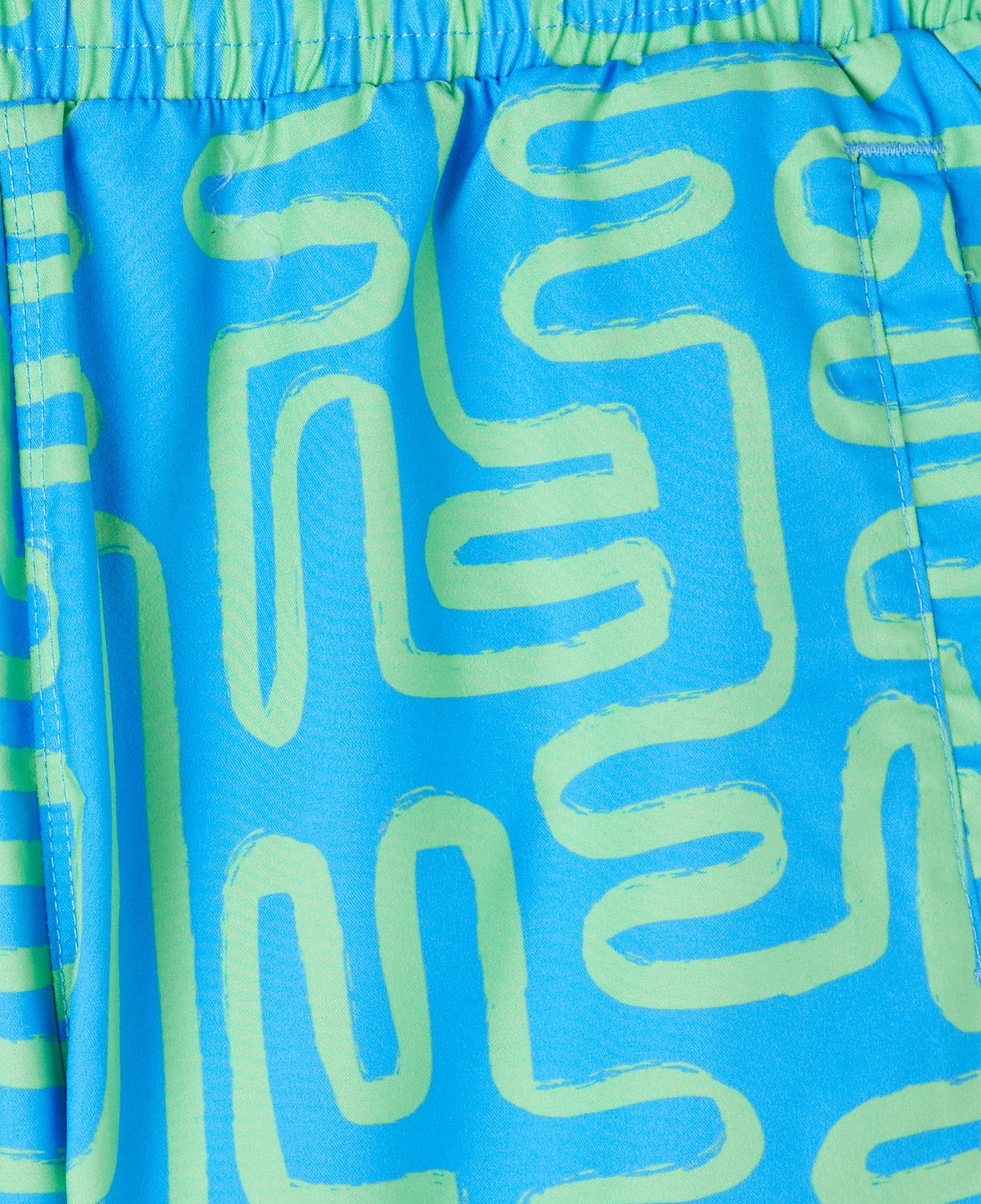 Skechers B5 Inch Allover Print Çocuk Mavi Mayoşort