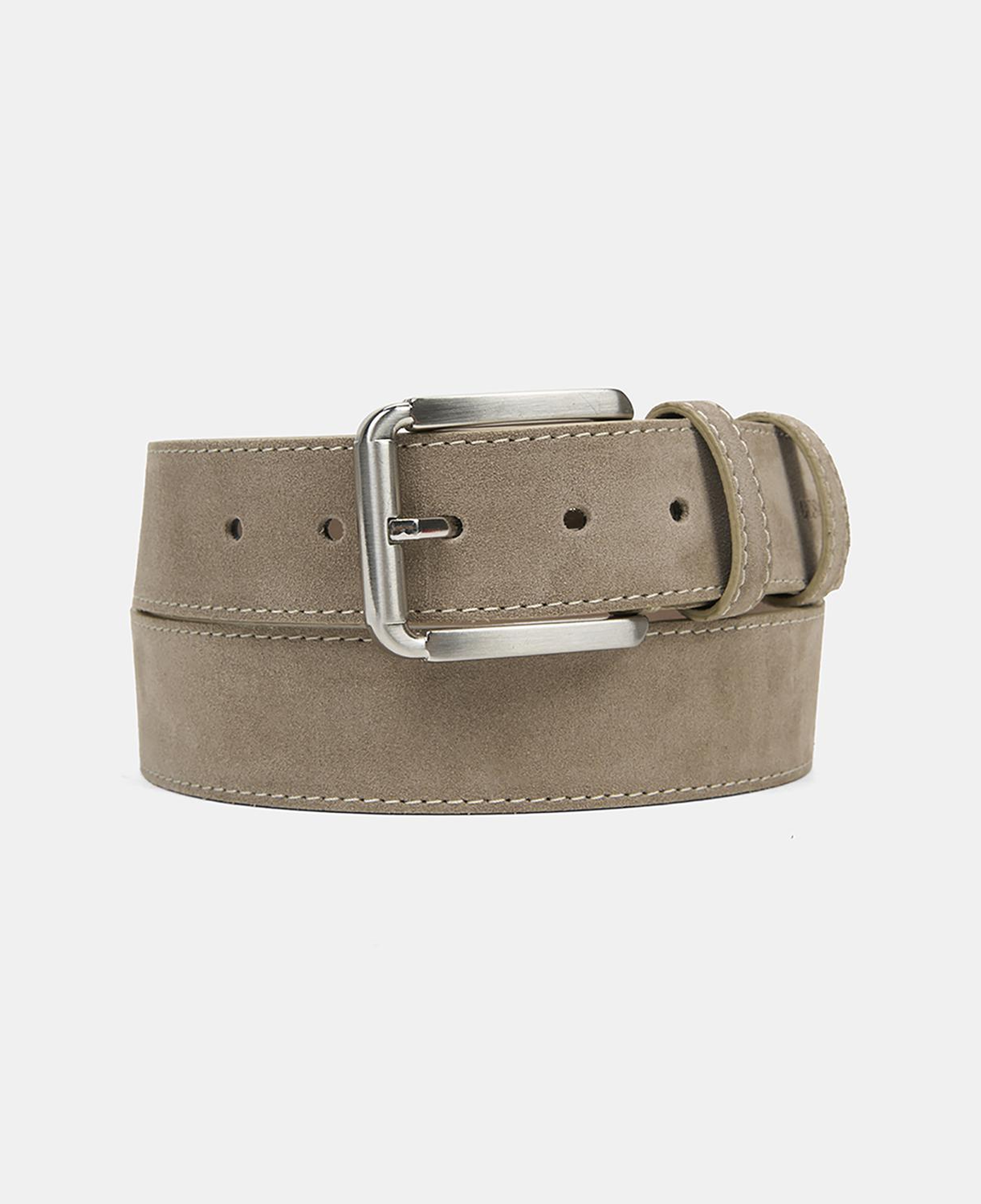 Erkek Vizon Süet Deri Spor Kemer