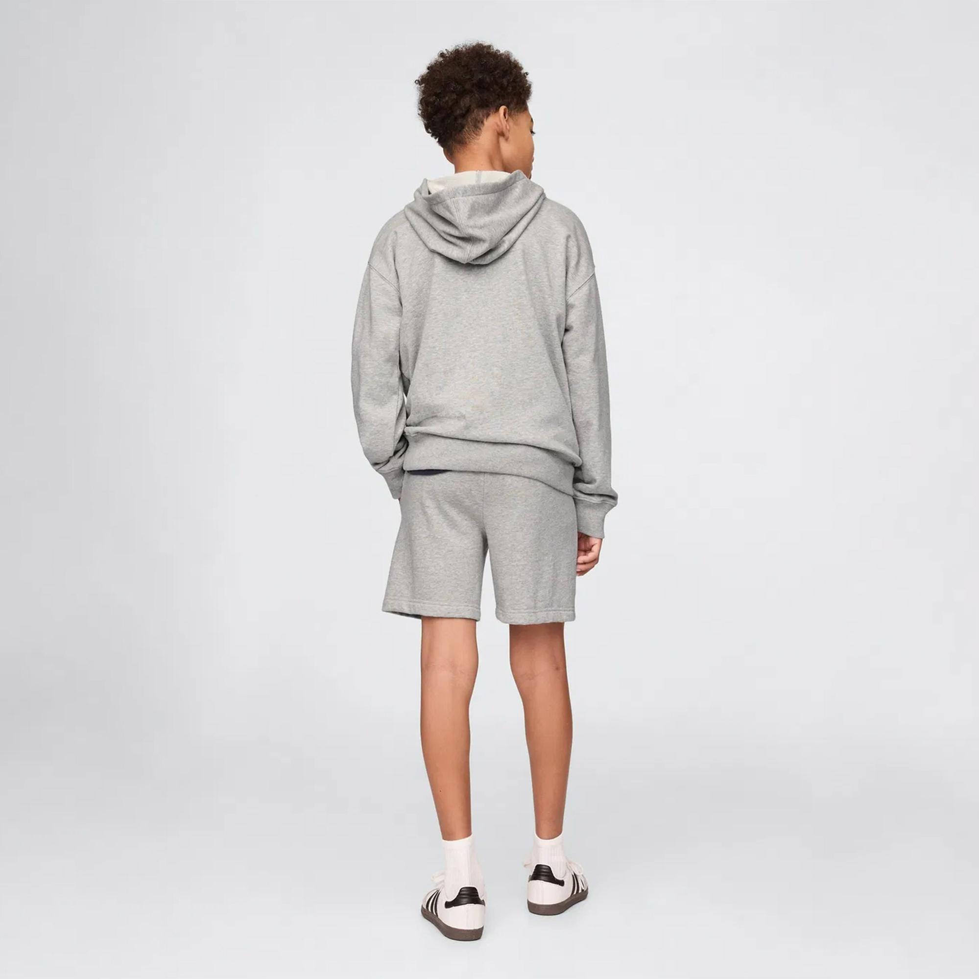 Gap Relaxed Fit French Terry Çocuk Gri Şort