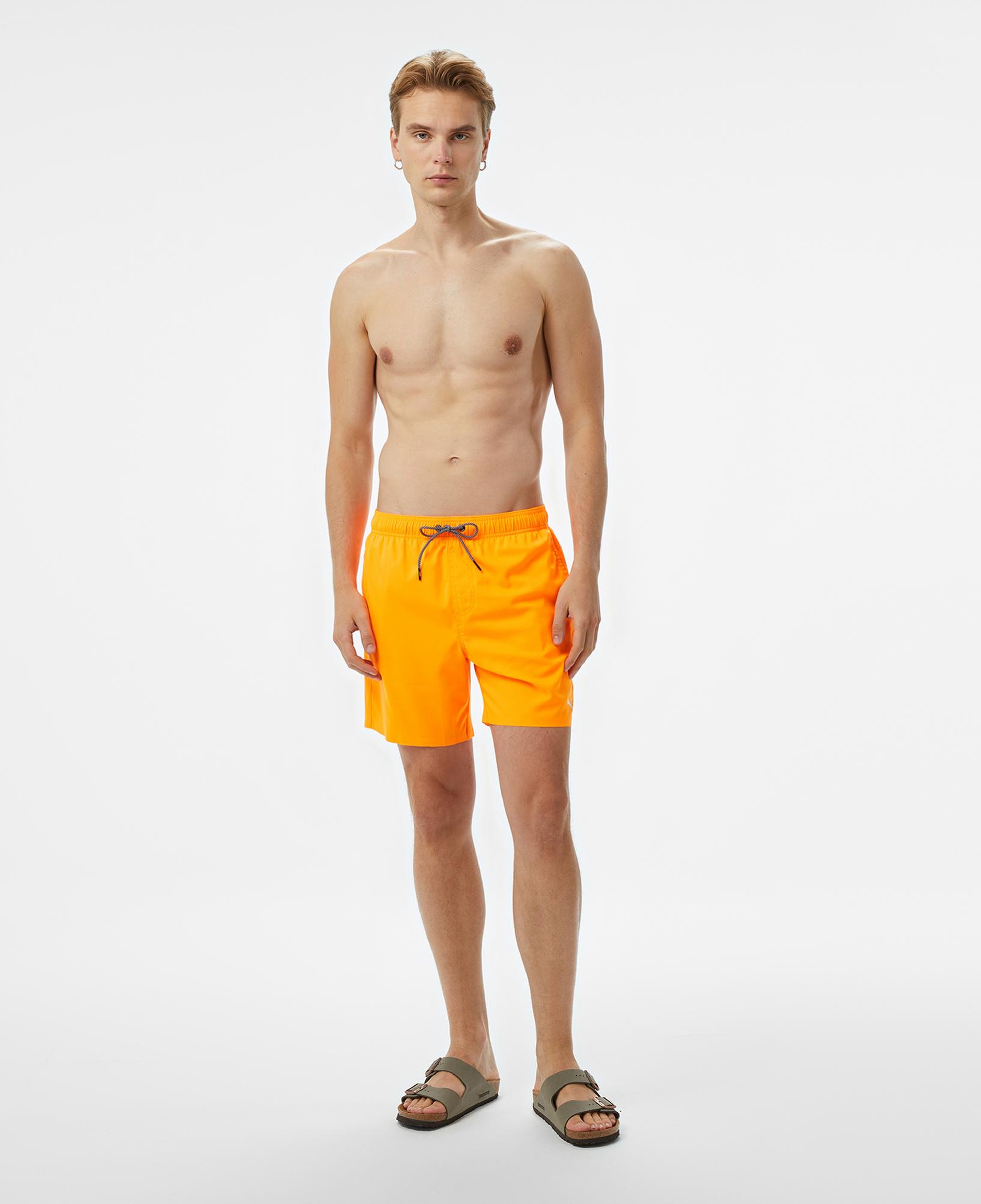 Puma Medium Length Erkek Turuncu Deniz Şortu