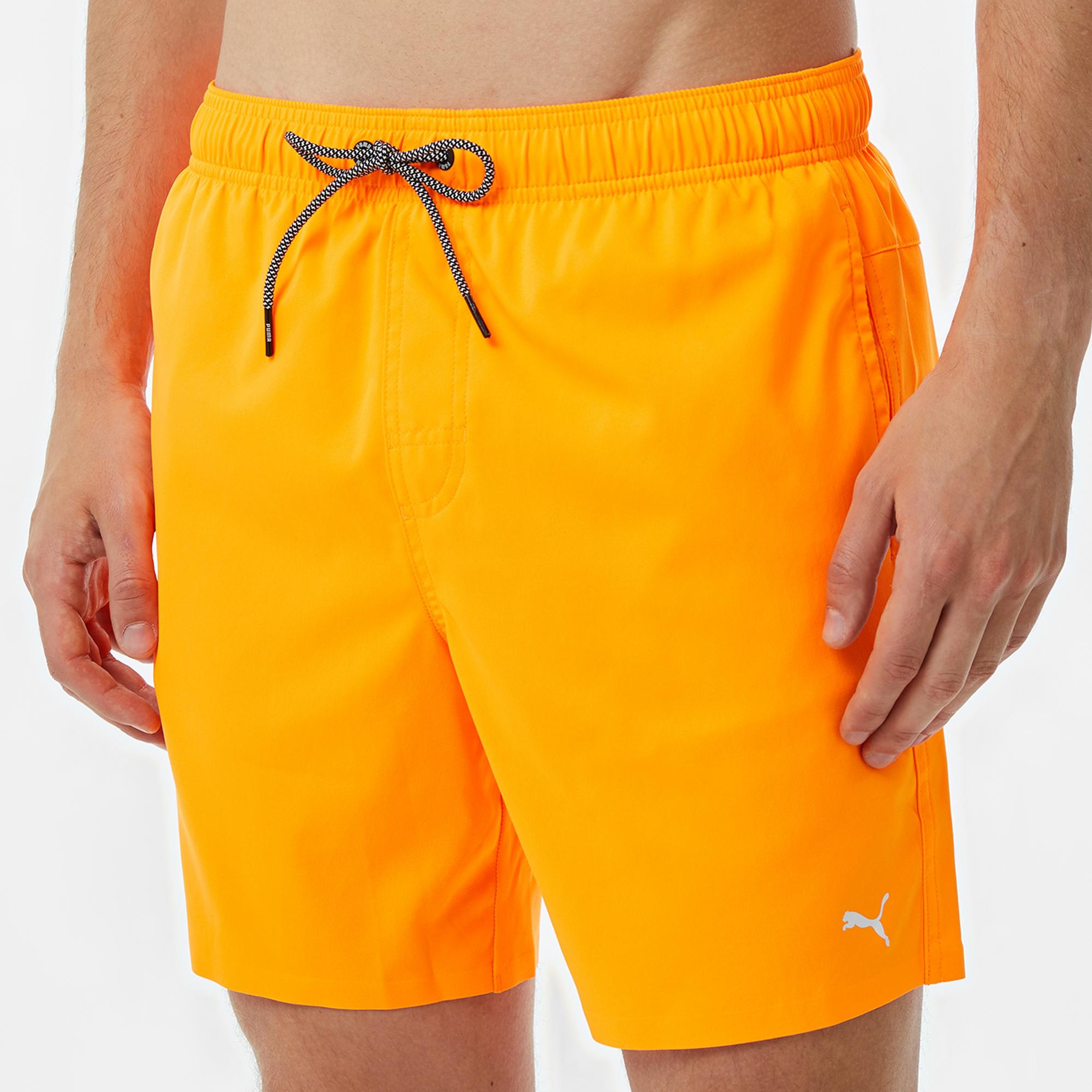 Puma Medium Length Erkek Turuncu Deniz Şortu