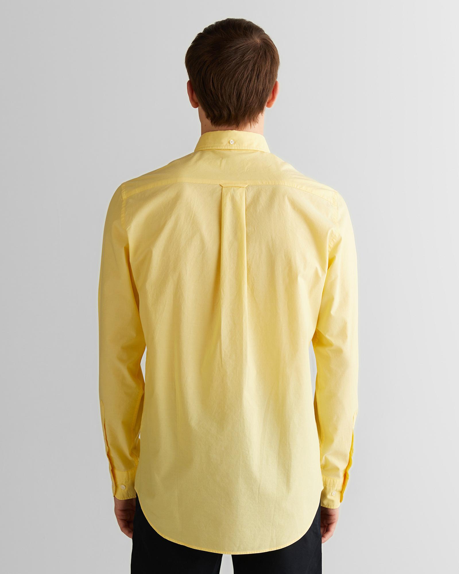 GANT Erkek Sarı Regular Fit Düğmeli Yaka Poplin Gömlek
