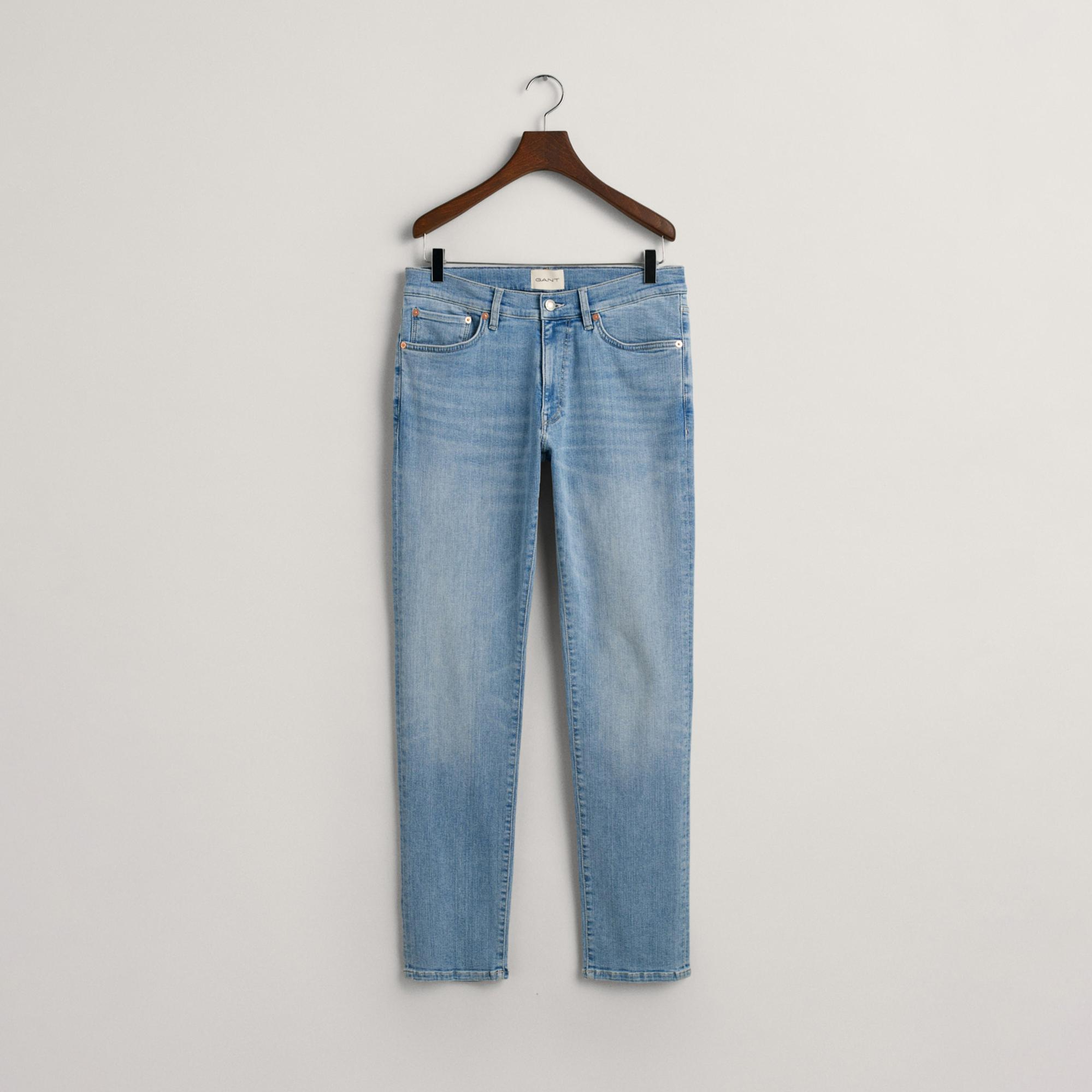 GANT Erkek Mavi Extra Slim Fit Jean Pantolon