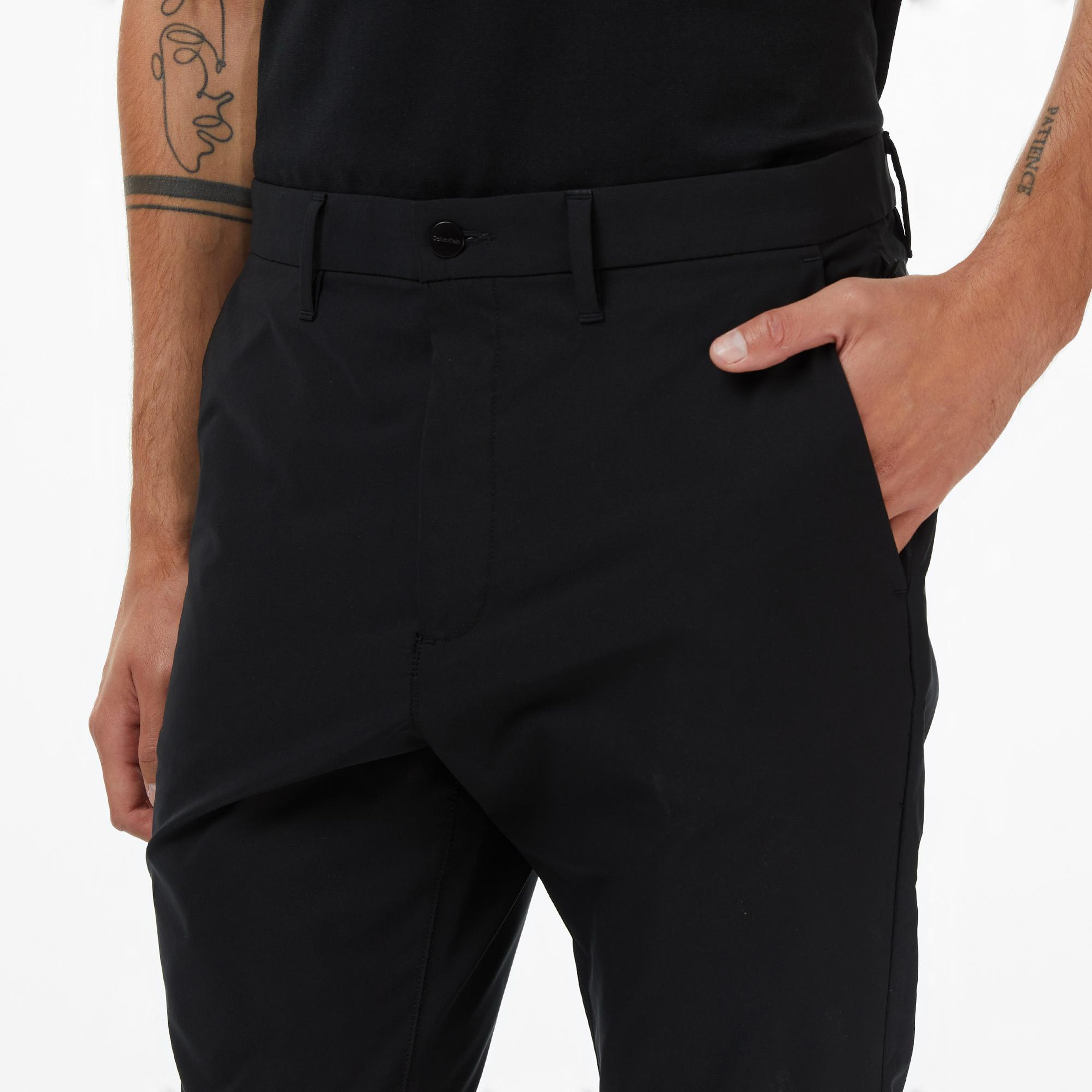 Calvin Klein Slim Erkek Siyah Pantolon