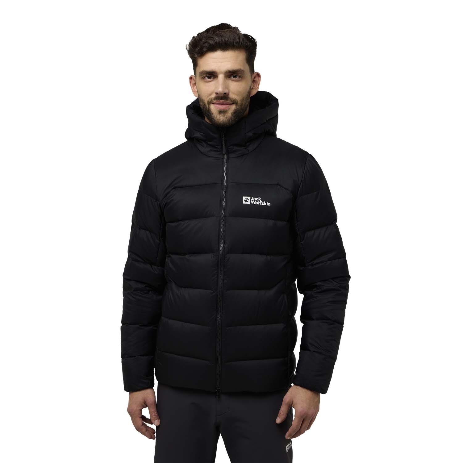 Jack Wolfskin Nebelhorn Down Hoody Erkek Siyah Outdoor Ceketi