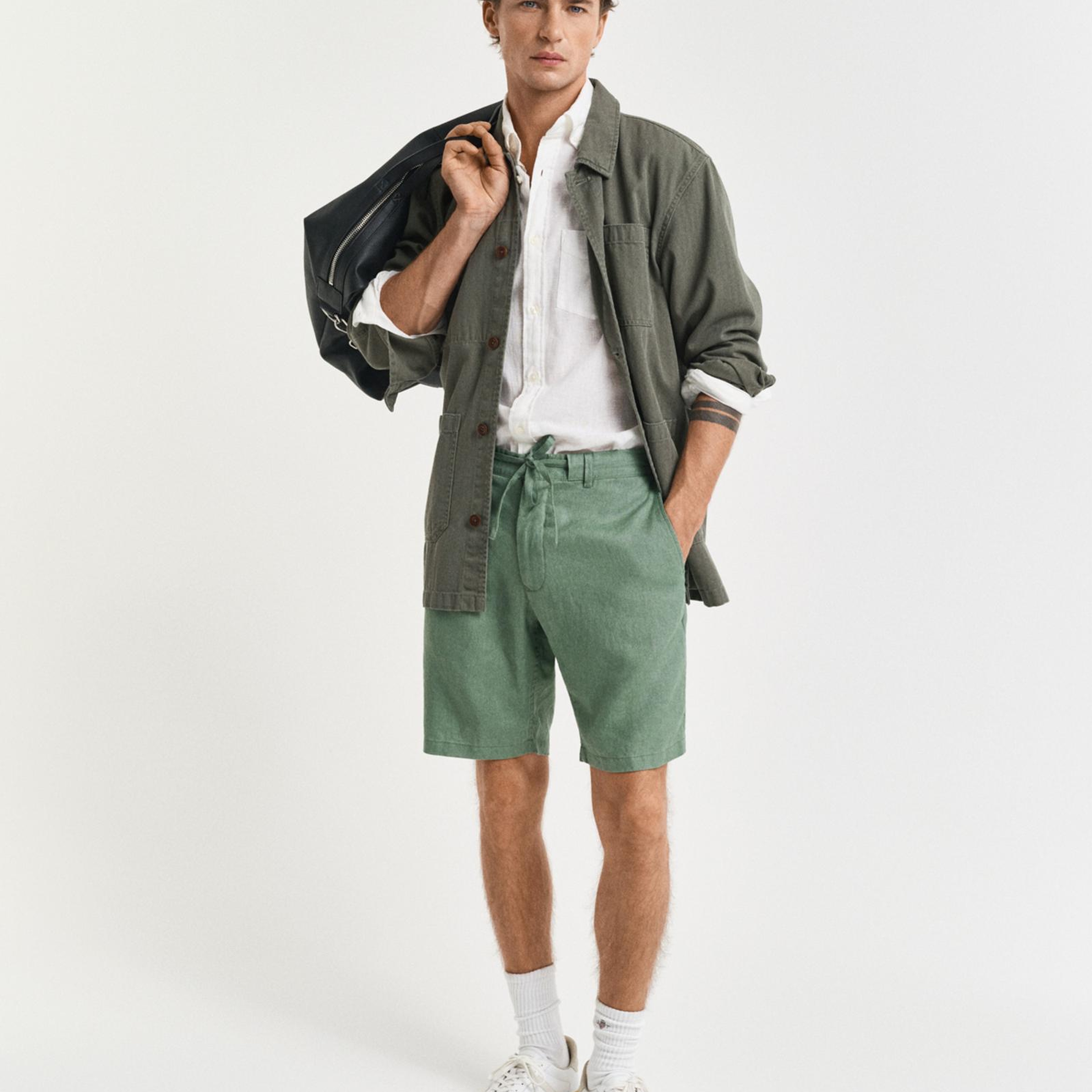 GANT Erkek Yeşil Relaxed Fit Şort