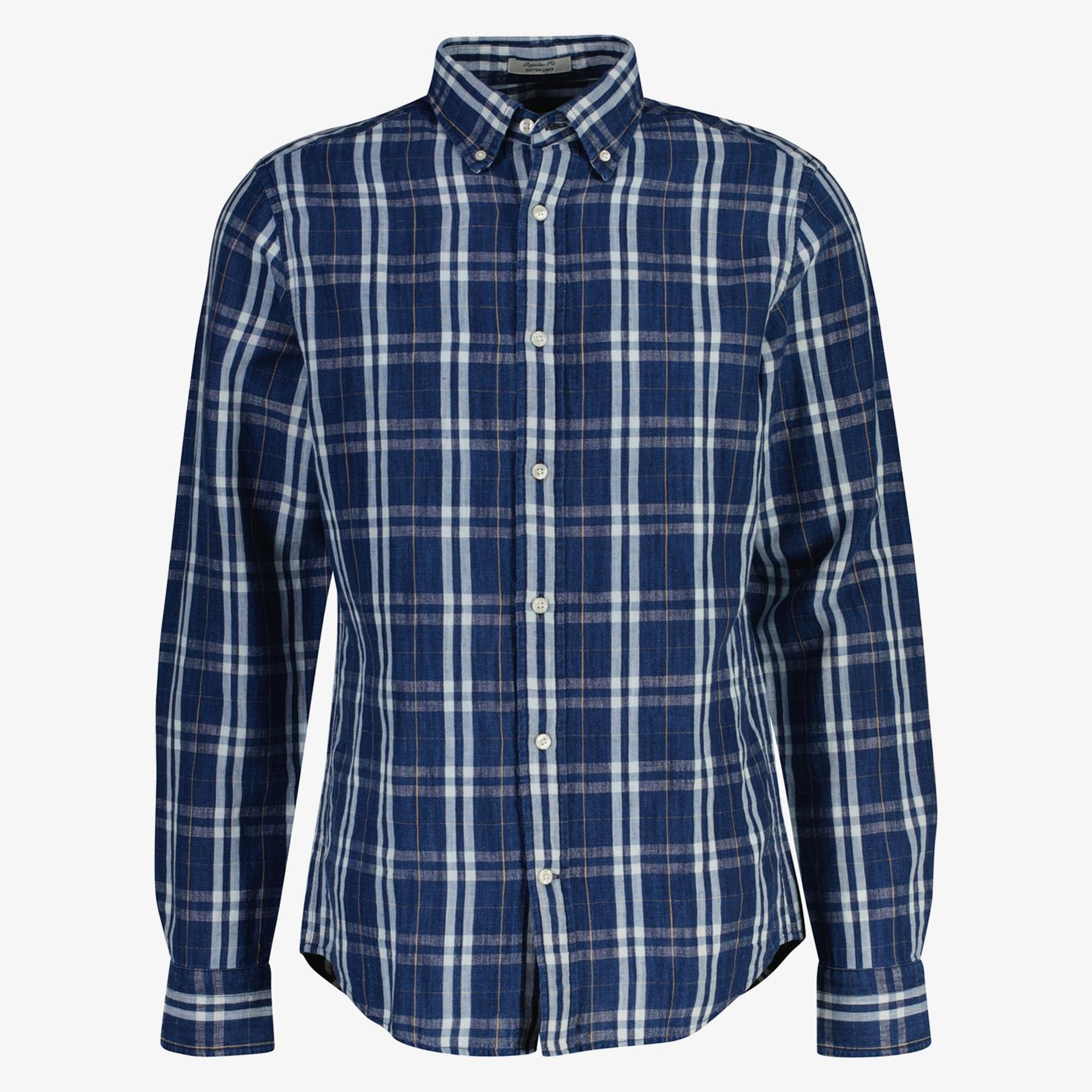 GANT Erkek Lacivert Regular Fit Kareli Gömlek