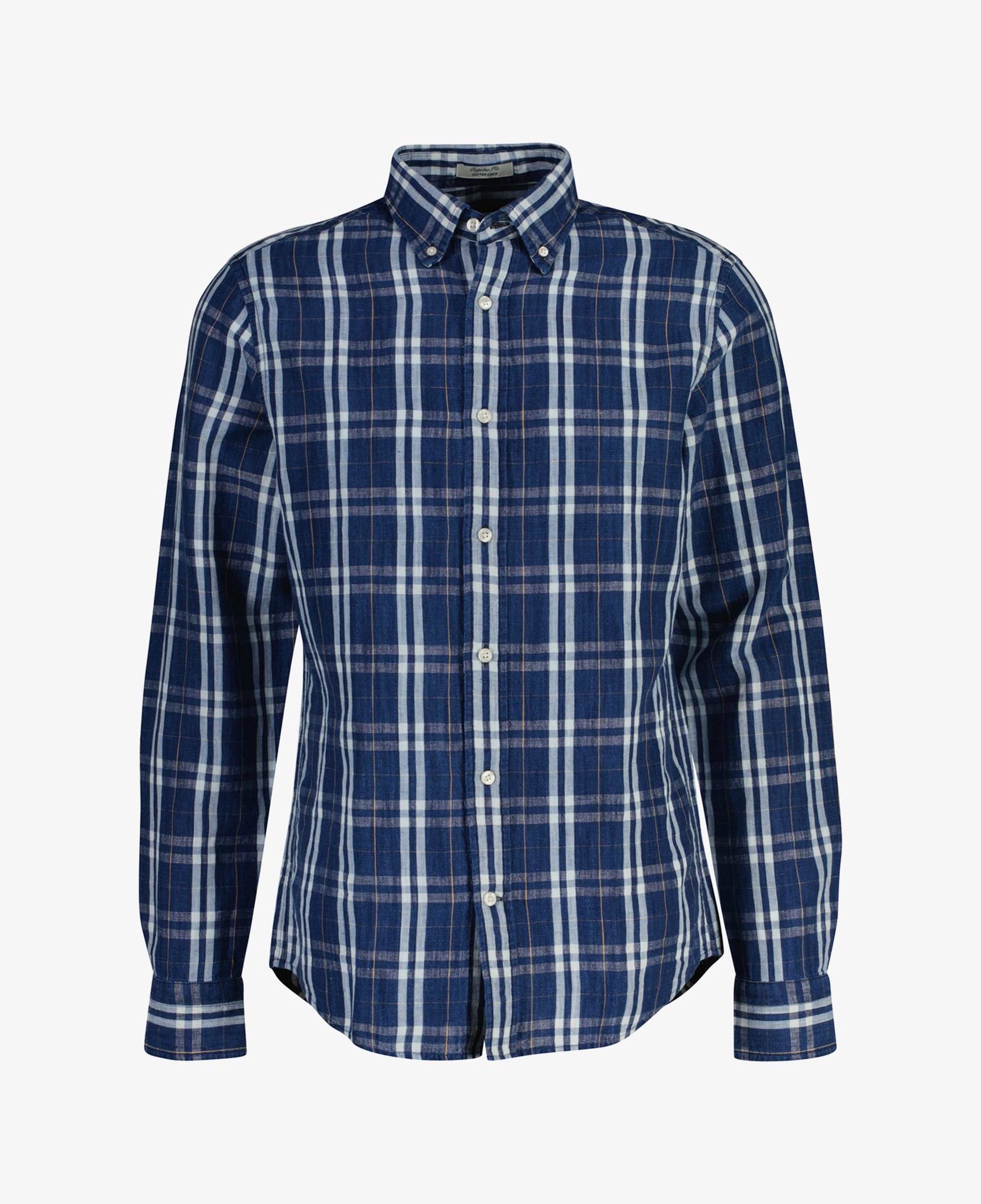 GANT Erkek Lacivert Regular Fit Kareli Gömlek
