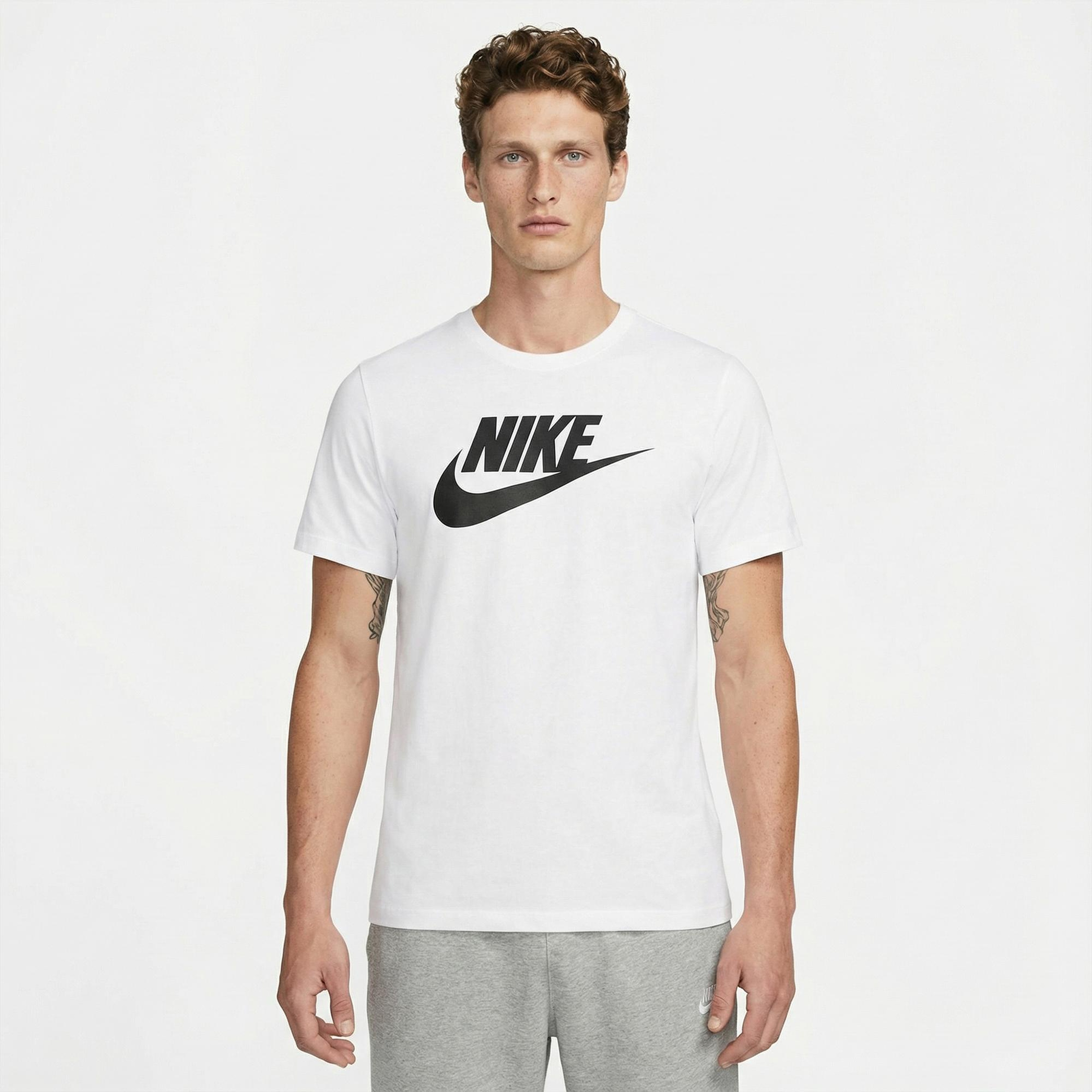 Nike Sportswear Icon Futura Erkek Beyaz T-Shirt